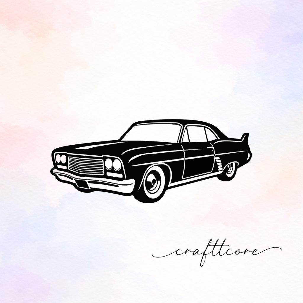 Retro Car Art | Mid Century Modern Decor, Vintage Vector (Digital Download)