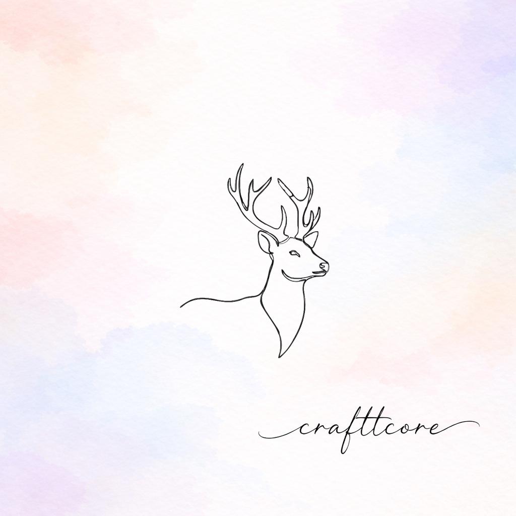 Graceful Deer Art SVG | Minimal Forest Animal Cut File (Digital Download)