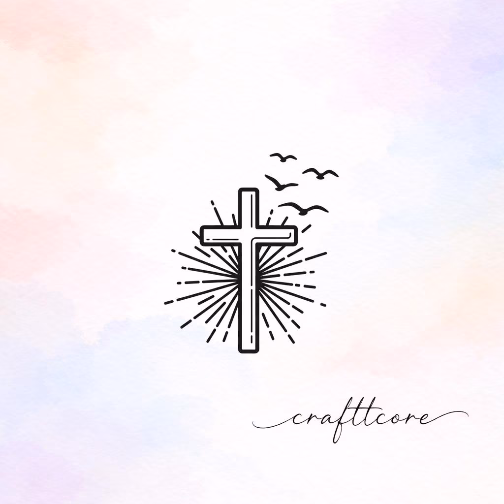 Vintage Cross SVG | Christian Shirt Design PNG, Faith Cut File (Digital Download)