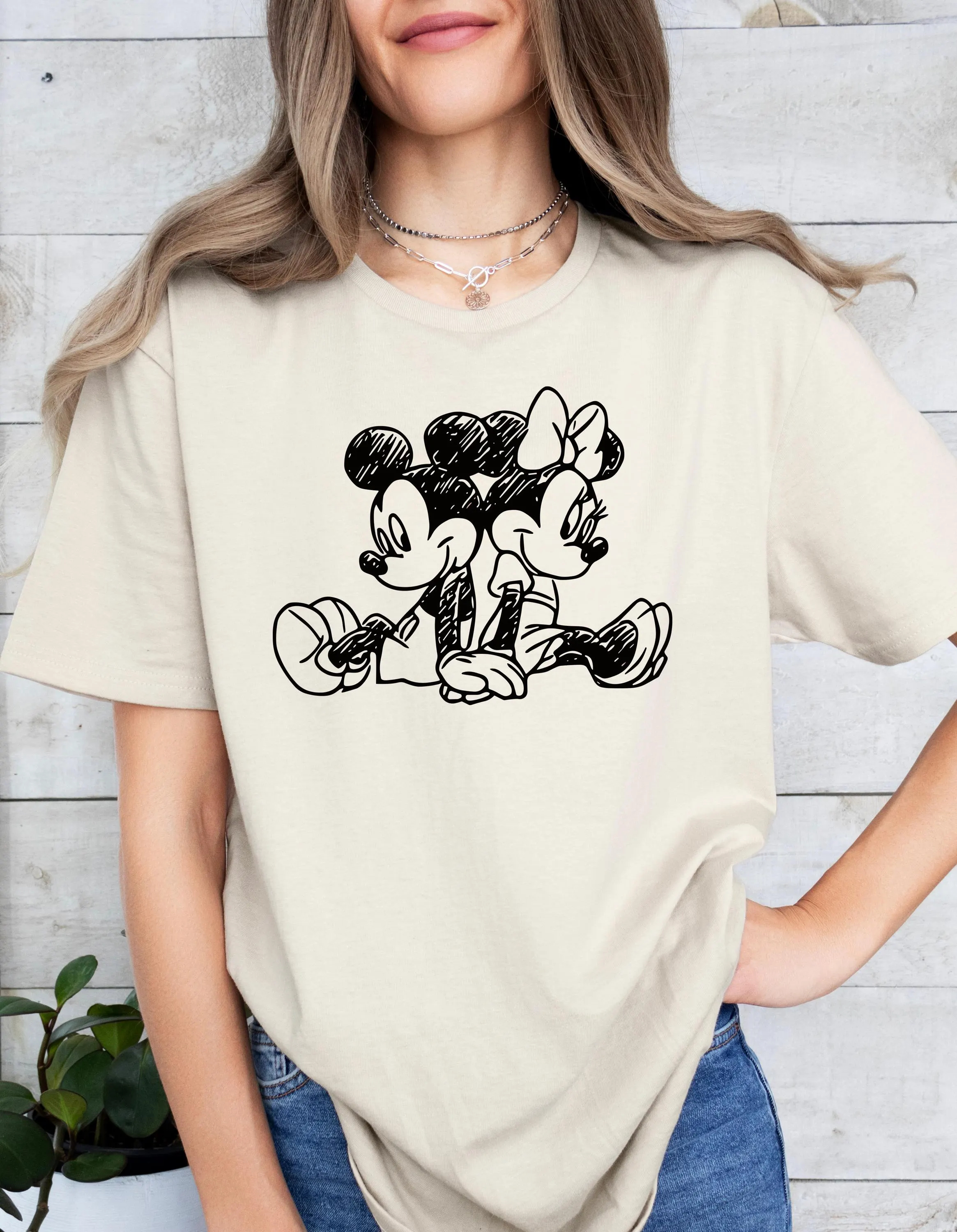 Mickey Minnie Mouse Ears SVG, Family Disney Clipart, Laser Cutting File, Black Silhouette Design