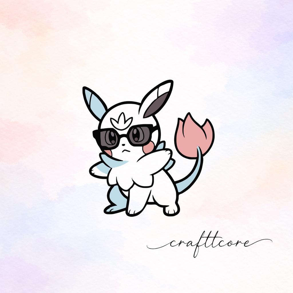 Pokemon Inspired Vector | Pastel Creature PNG, Pikachu Inspired Art for Shirts & Stickers (Digital Download)