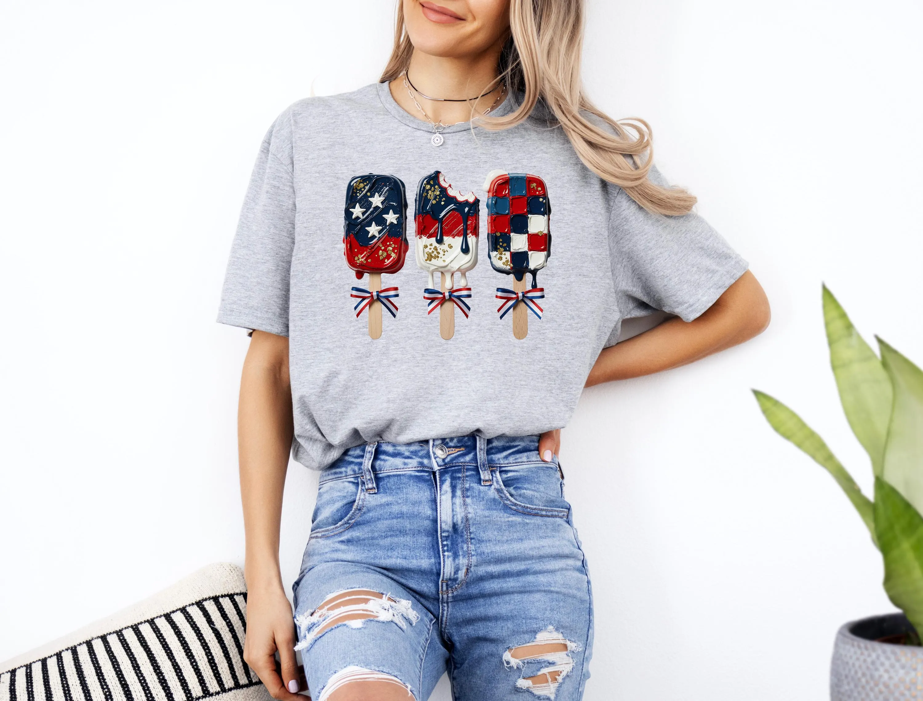 Patriotic Popsicle Png, 4th of July Ice Cream Png, Coquette America PNG, Independence Day Dessert Design, Sublimation File, Summer Shirt Png