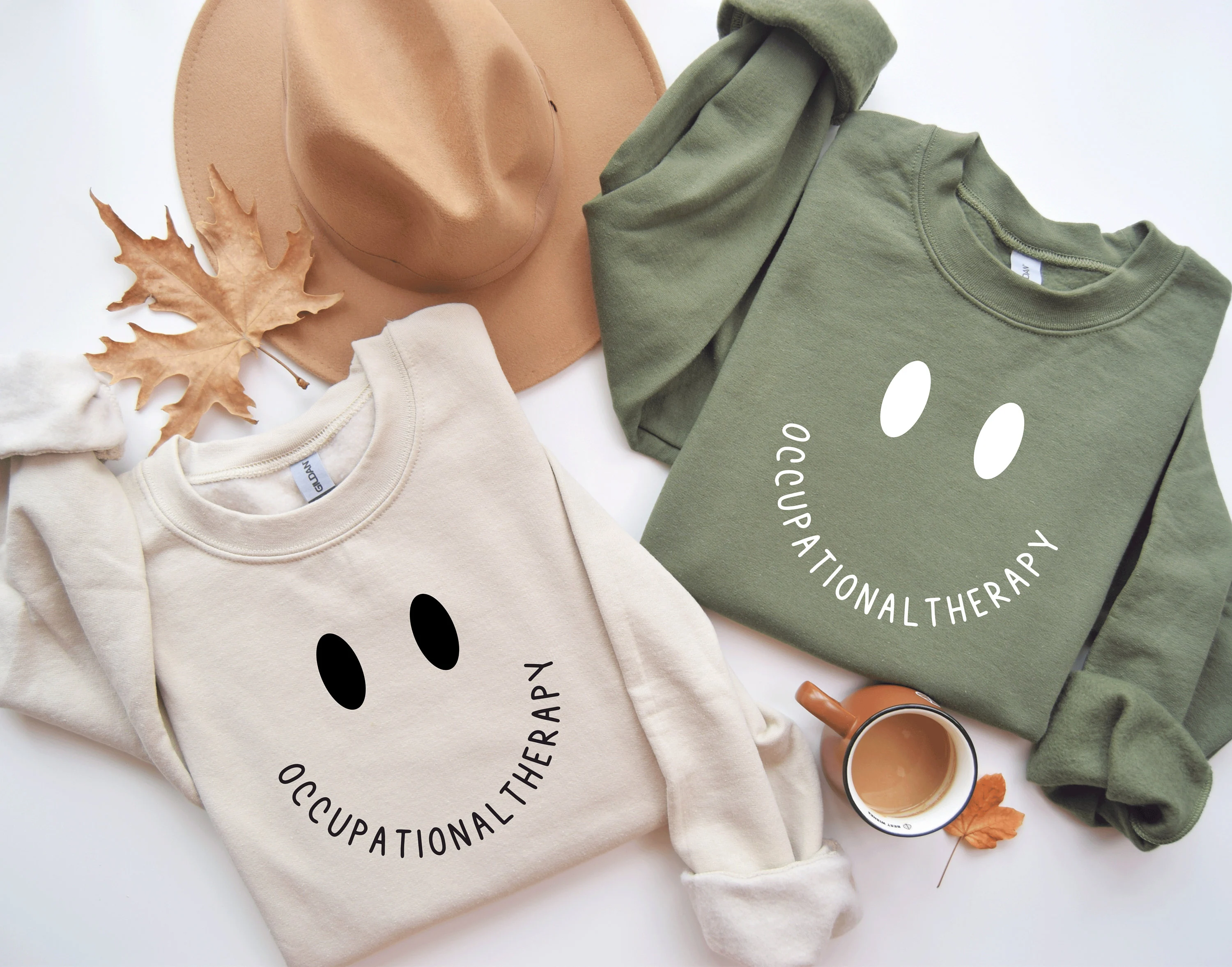 Occupational Therapy Smile Face SVG, OT Shirt Design, Occupational Therapist Gift, Cricut Cut File, Sublimation Print, Digital Download