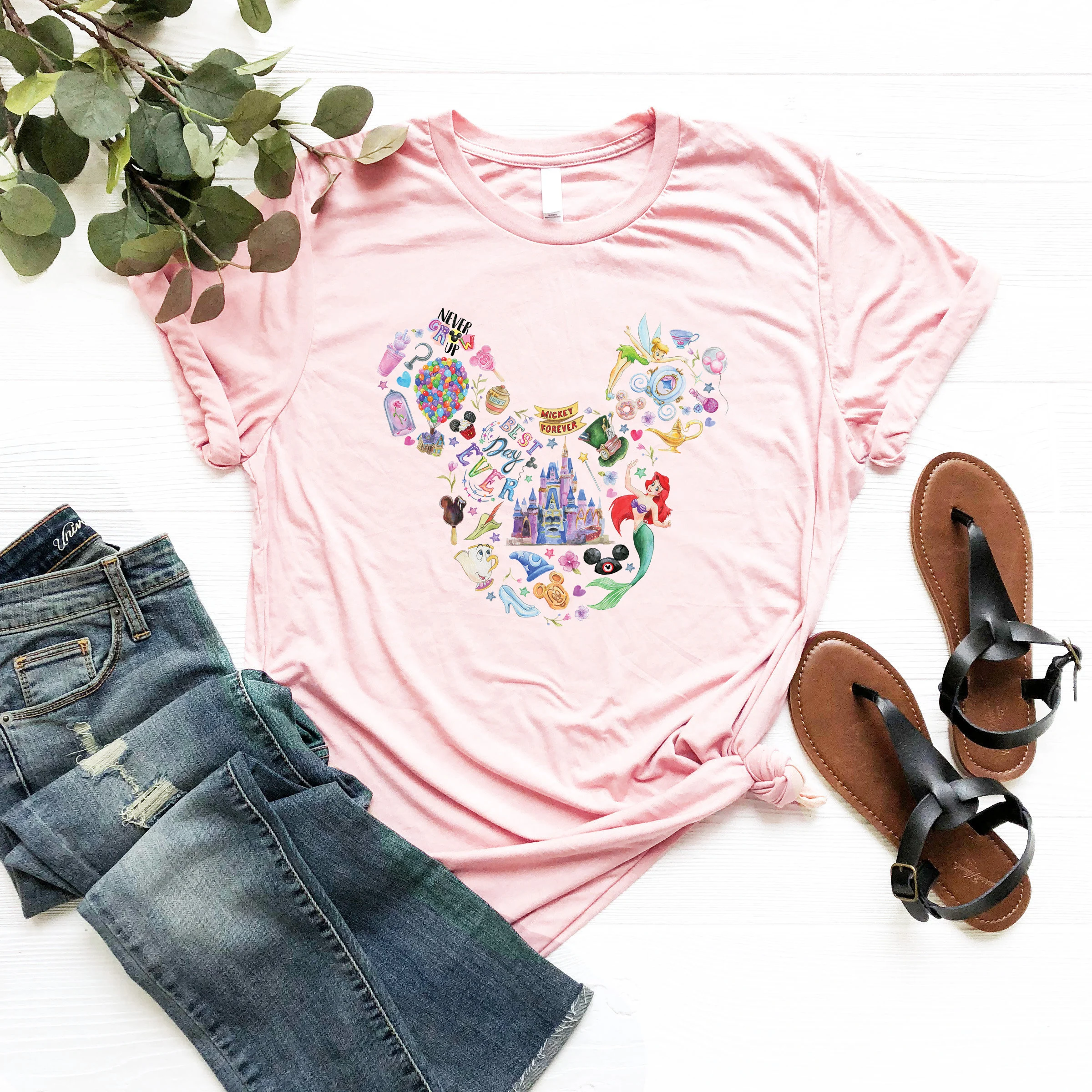 Princess Castle Mickey Ears PNG, Magical Theme Park Shirt Design (Digital Download)