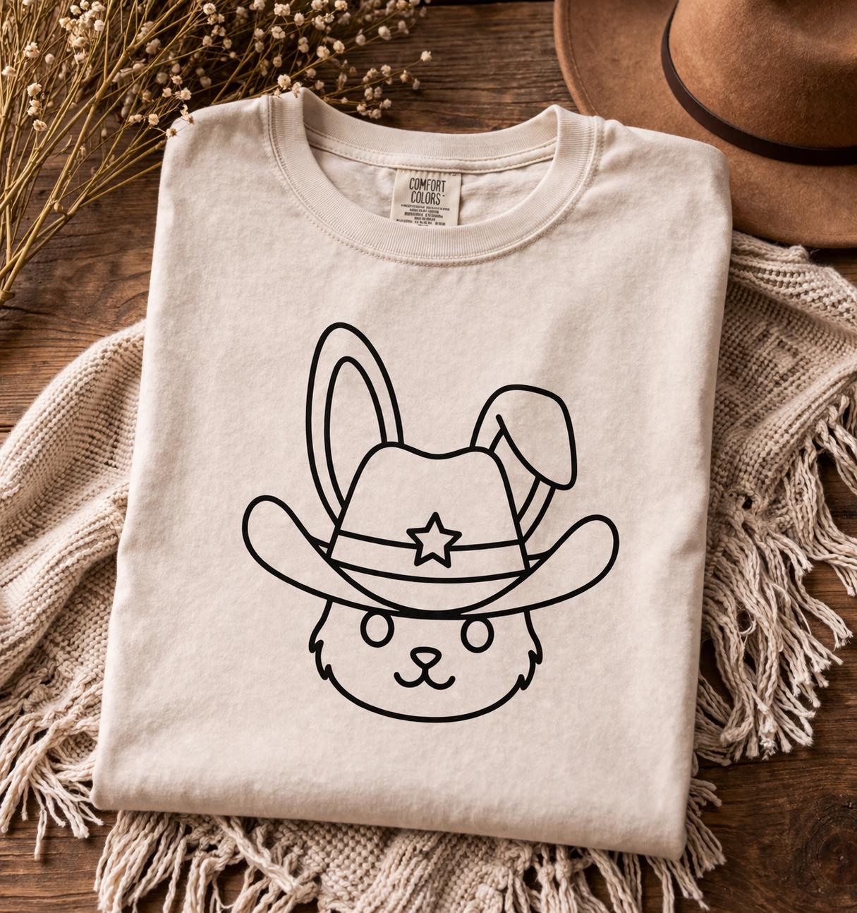 Cowboy Bunny SVG | Easter Bunny Shirt Design (Digital Download)