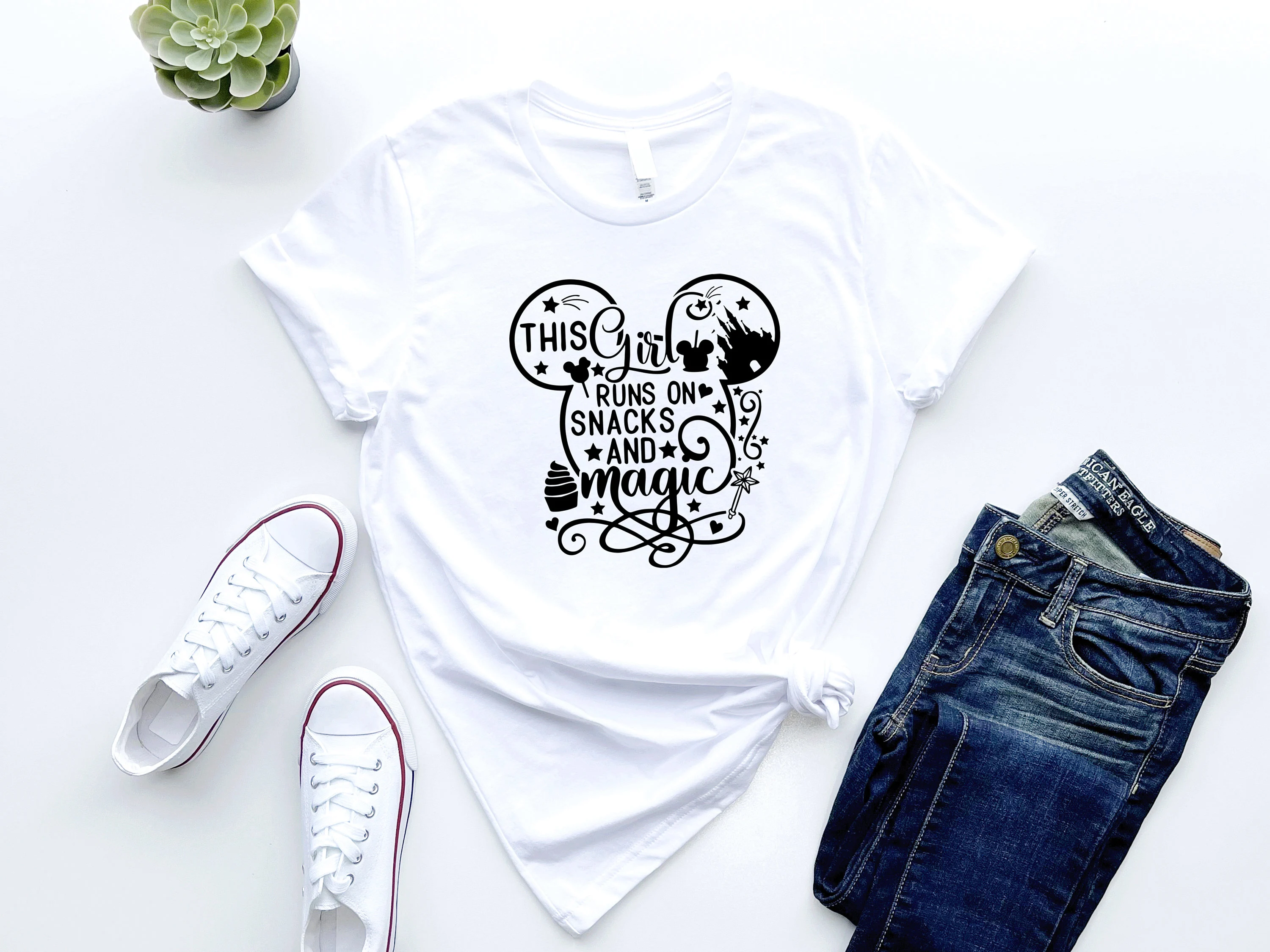 Disney Snacks SVG, Magic Mouse Ears Shirt Design, Family Vacation Apparel, DIY Cricut Cut File, Cute Park Food Graphic, Digital Download