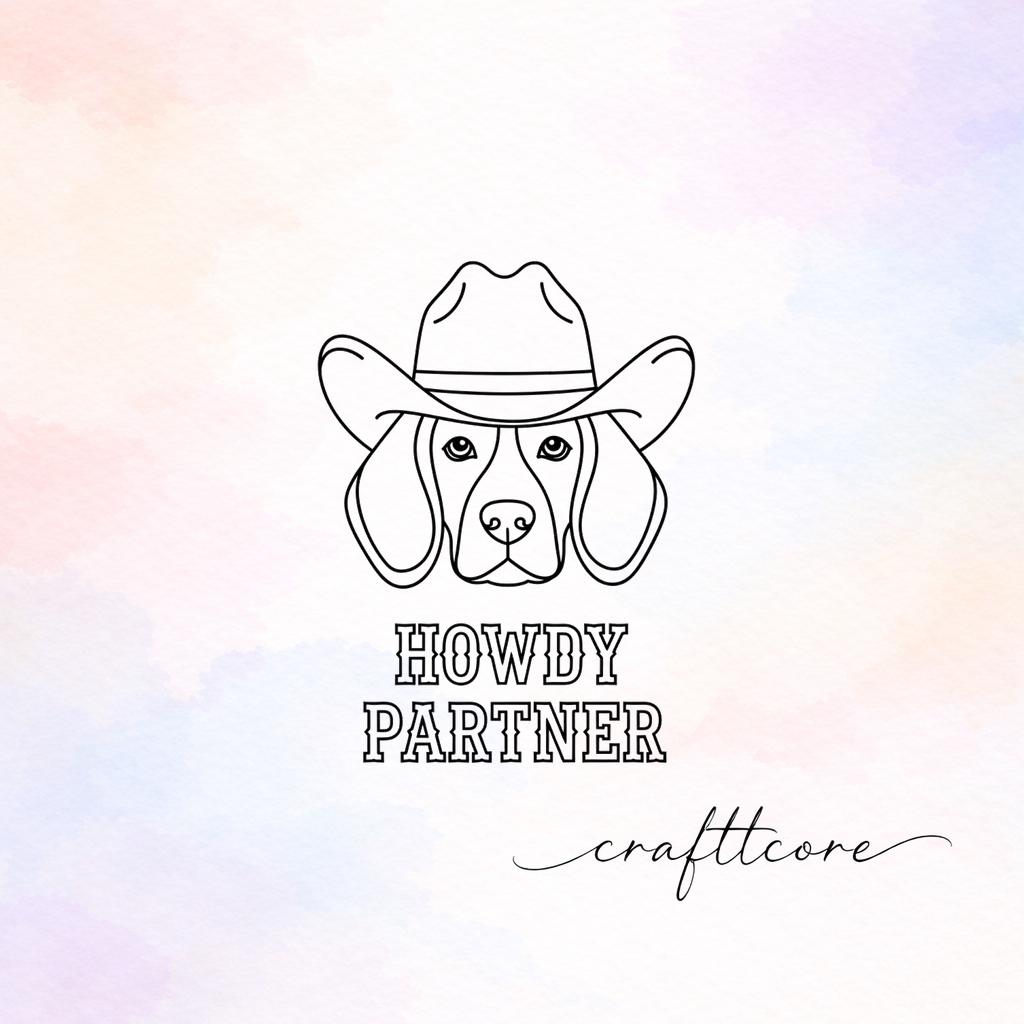 Beagle Cowboy Dog SVG | Western Dog Cut File, Cricut Shirt Design (Digital Download)