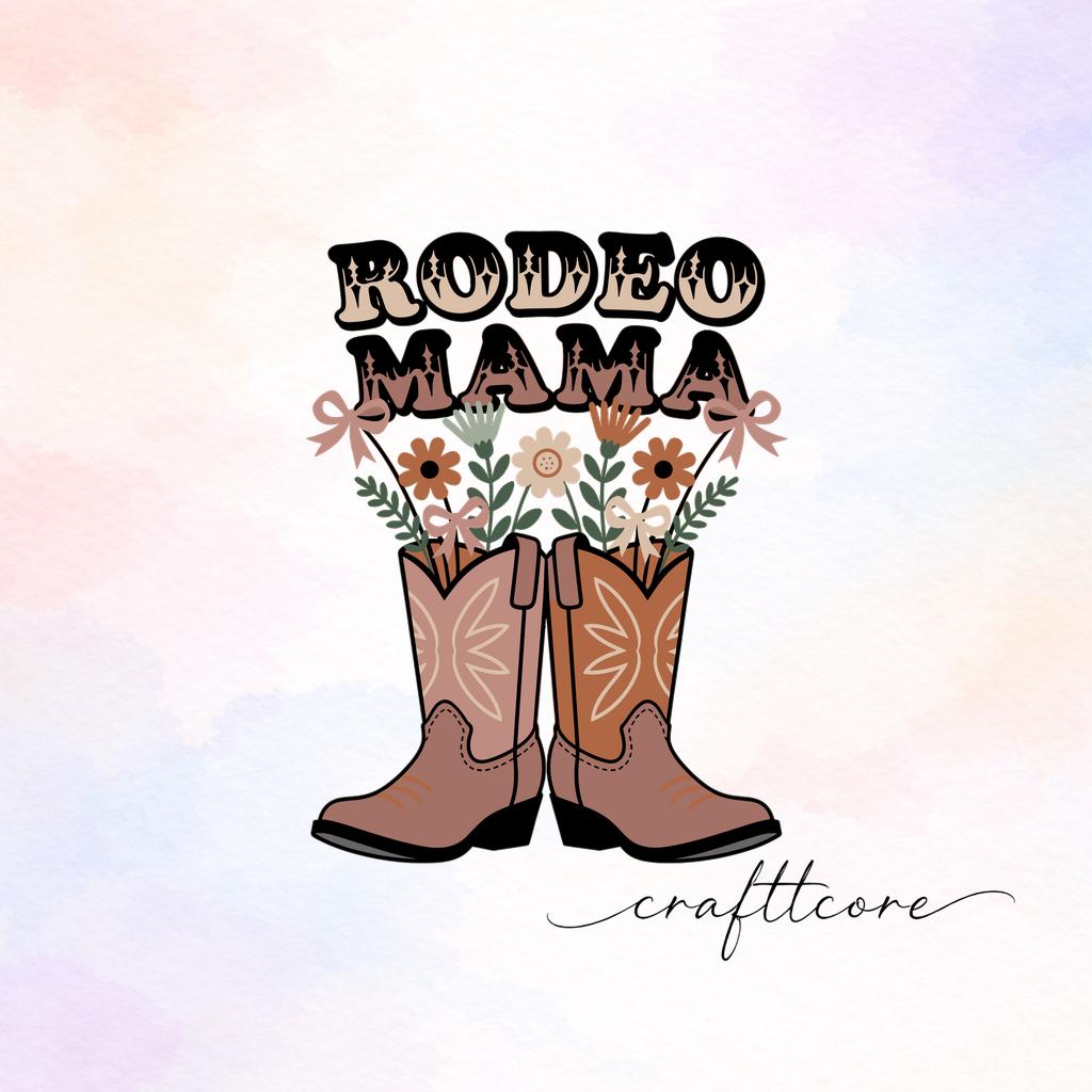 Rodeo Mama Western Boots Floral SVG (Digital Download)