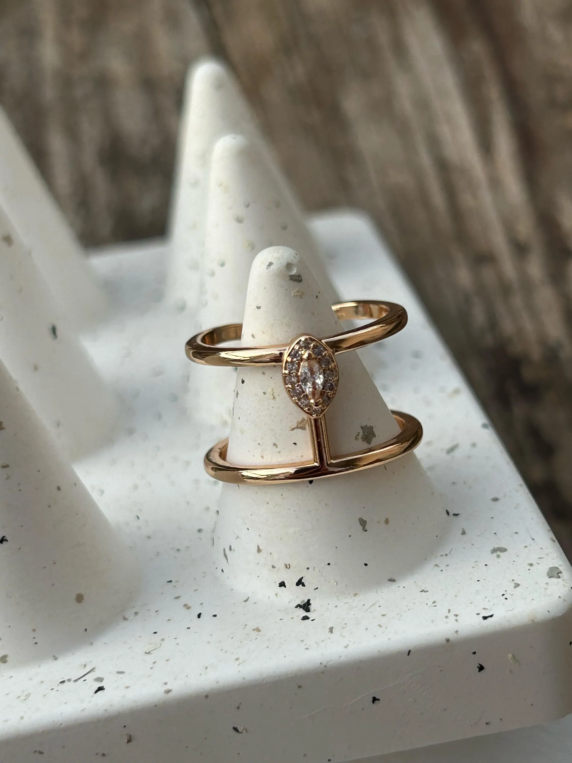 Gold Marquise Ring, Gold Zircon Ring, Gold Thin Ring, Dainty Jewelry Ring, Perfect For Everyday Ring, Gift For Her, Pave Gold Ring