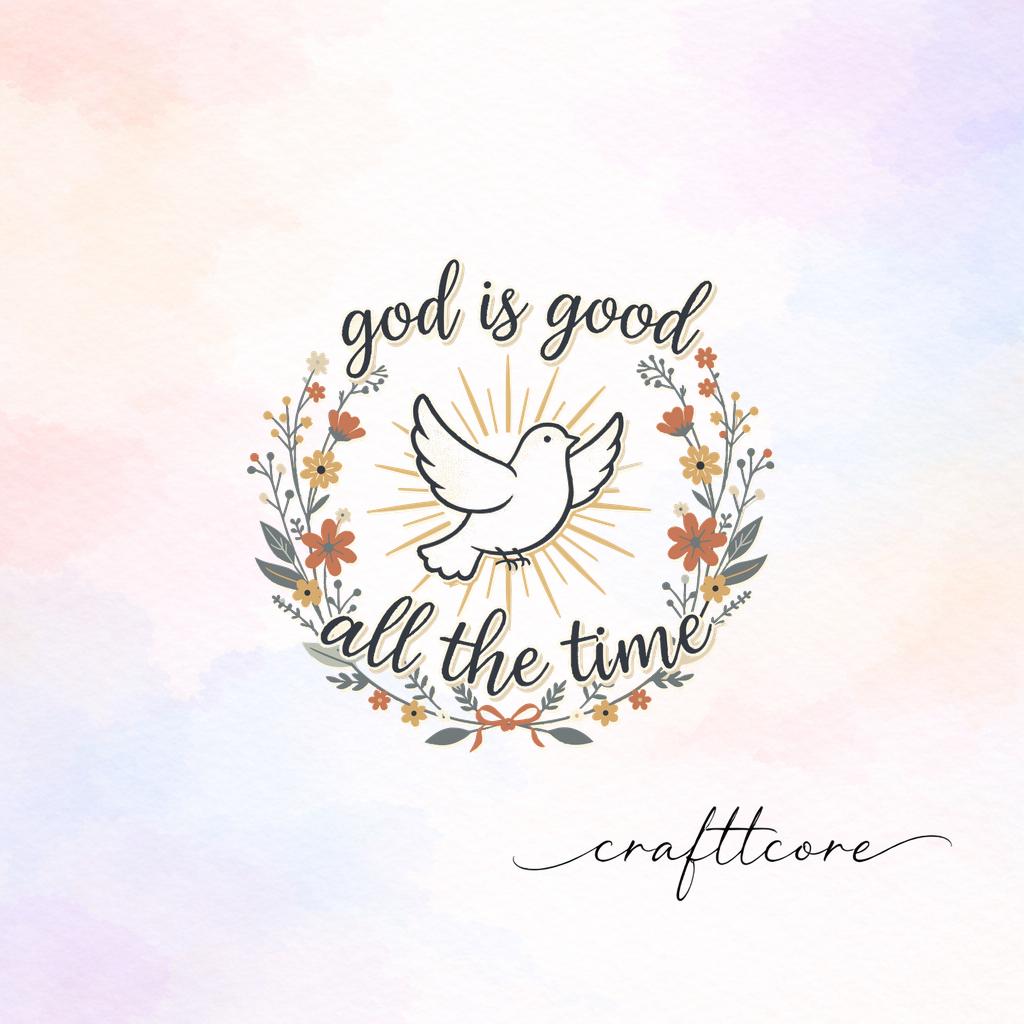 Faith Based Wildflower Dove Graphic, Vintage Boho Illustration (Digital Download)