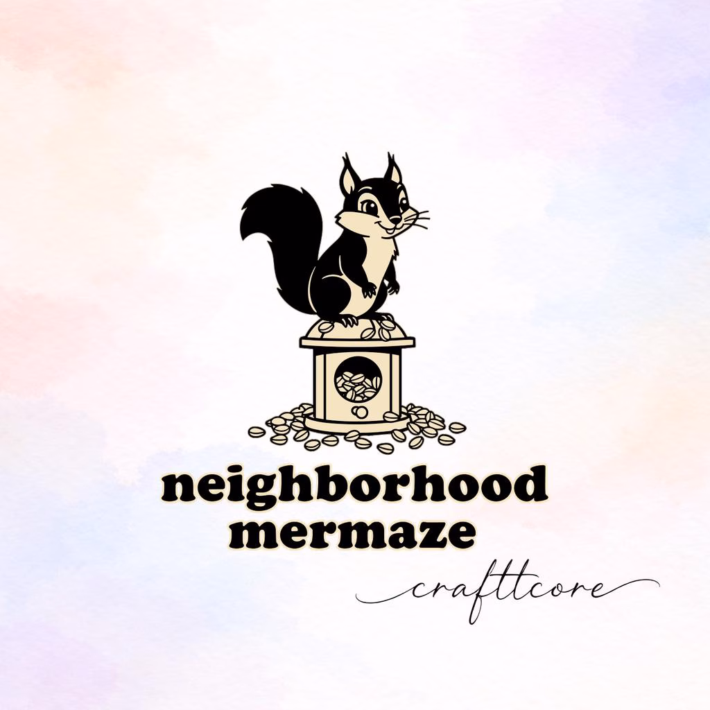 Neighborhood Menace Squirrel SVG | Retro Art Design, Funny Squirrel Graphic (Digital Download)
