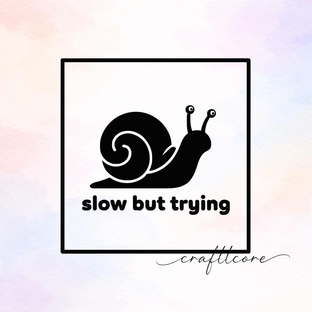 Snail SVG – Minimalist Cartoon Silhouette (Commercial Use)