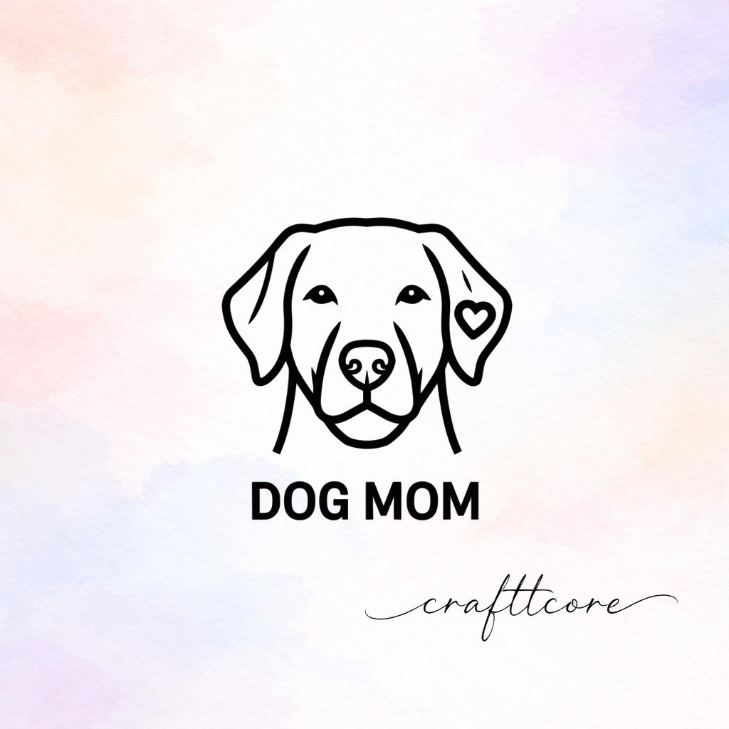 Dog Mom SVG | Golden Retriever Design, Vector PNG (Digital Download)