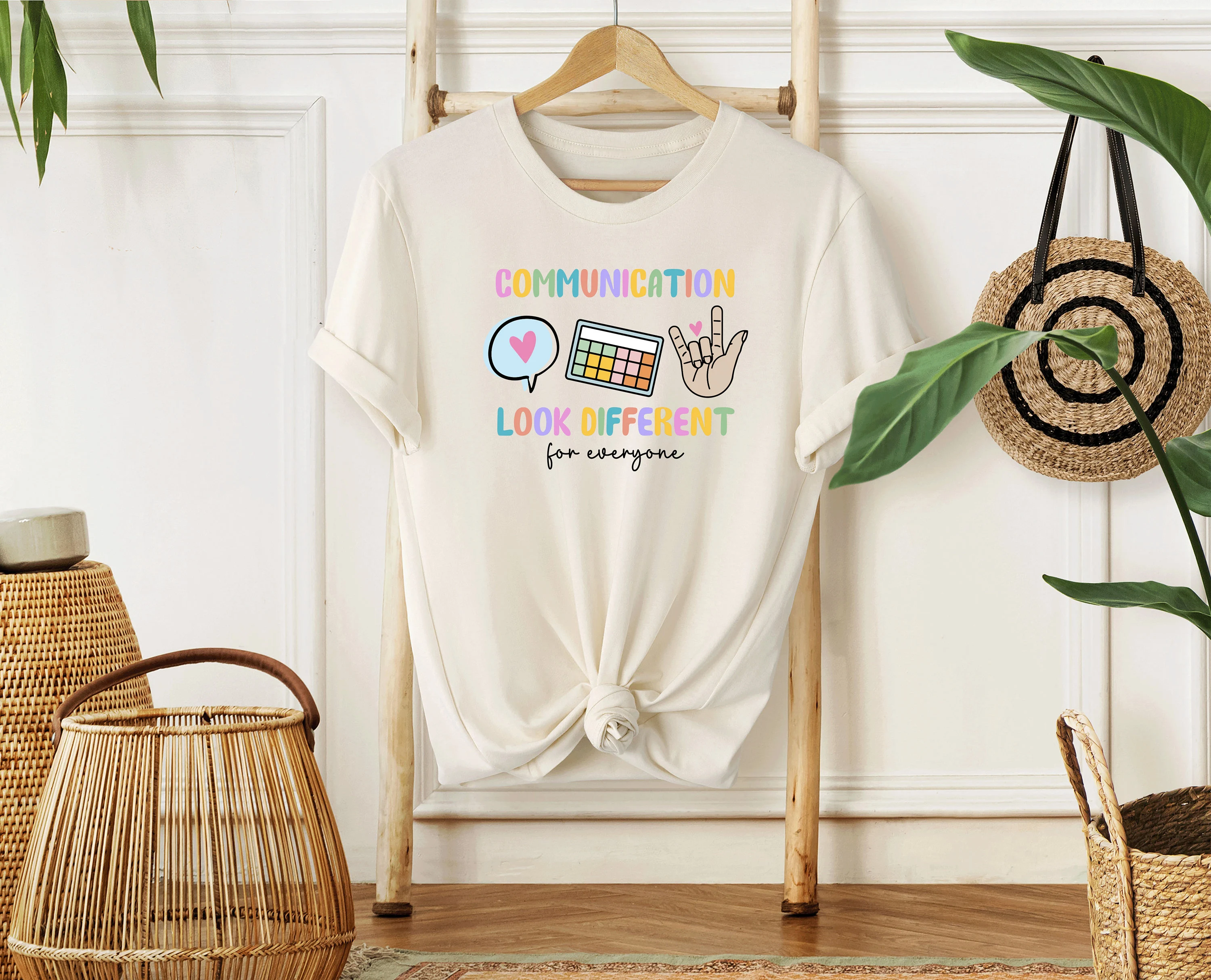 Communication Looks Different Svg, Speech Therapy Shirt Design, SLP Gift, AAC Awareness PNG, Speech Pathologist Gift, Special Education File