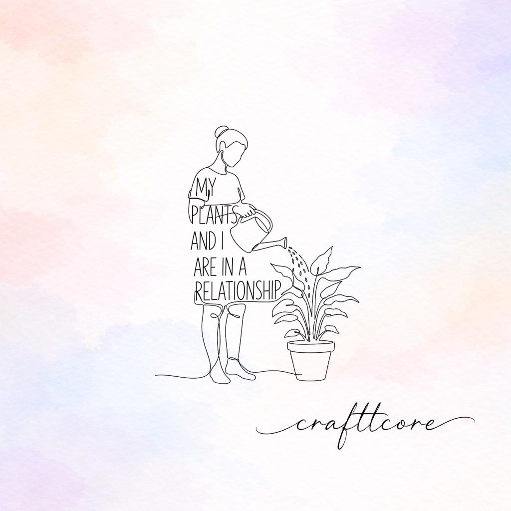 Person Watering Plant SVG | Botanical, Plant Mom Shirt (Digital Download)