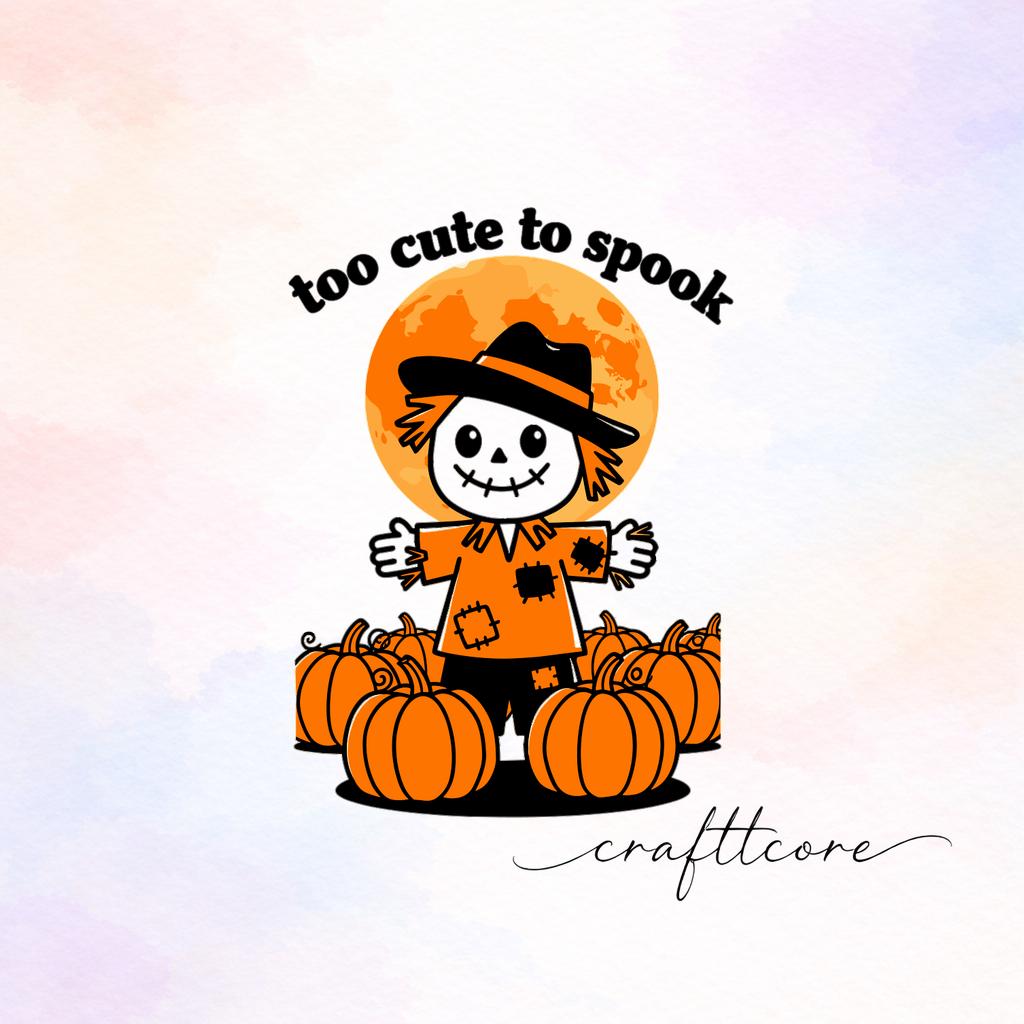 Retro Halloween Scarecrow SVG | Mid Century Pumpkin, Vintage Halloween Clipart (Digital Download)