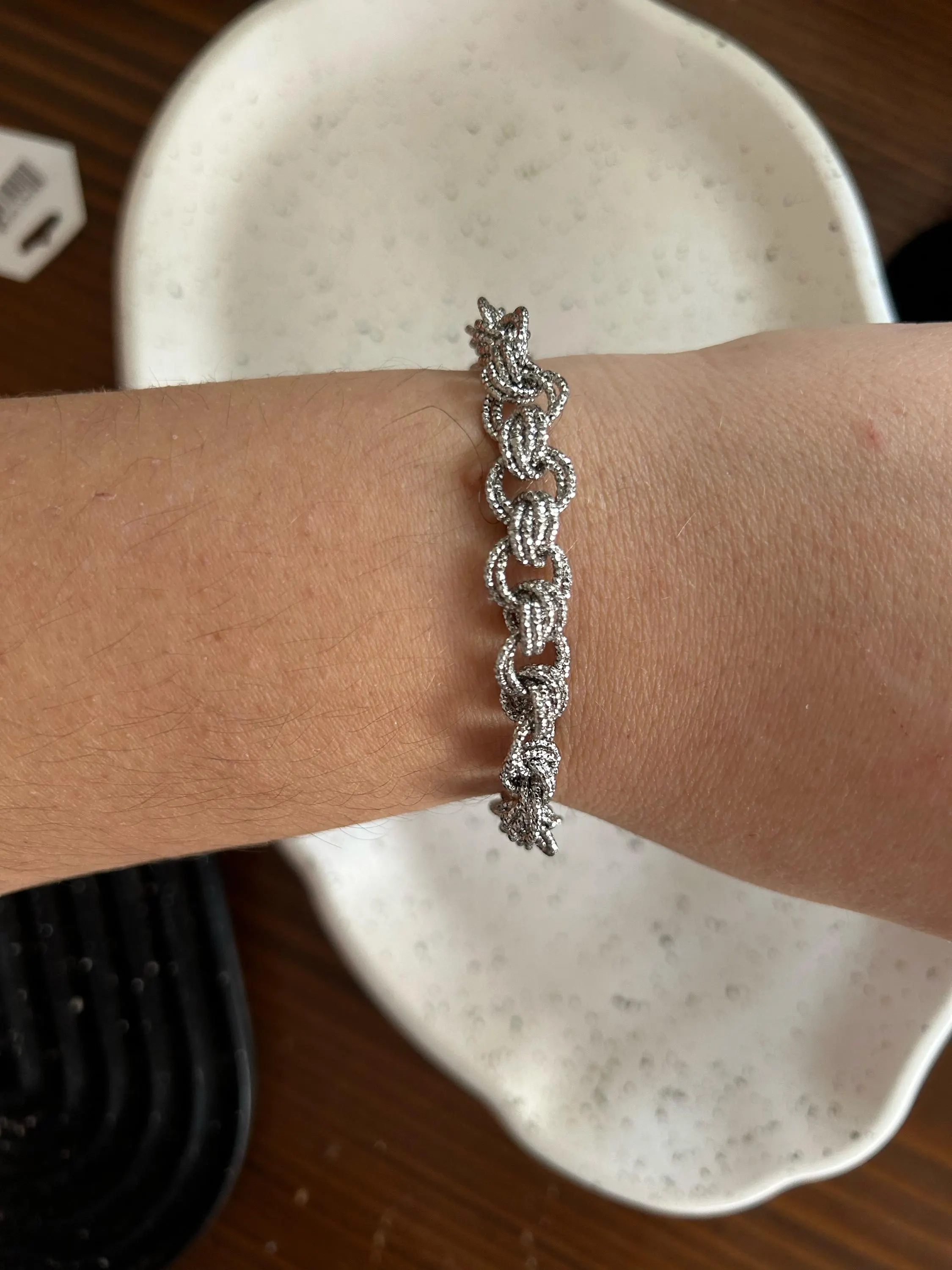 Silver Bracelet,Zircon Bar Bracelet, Stainless Steel Bracelet,  Gift For Her, Tag Bracelet, Zircon Bracelet