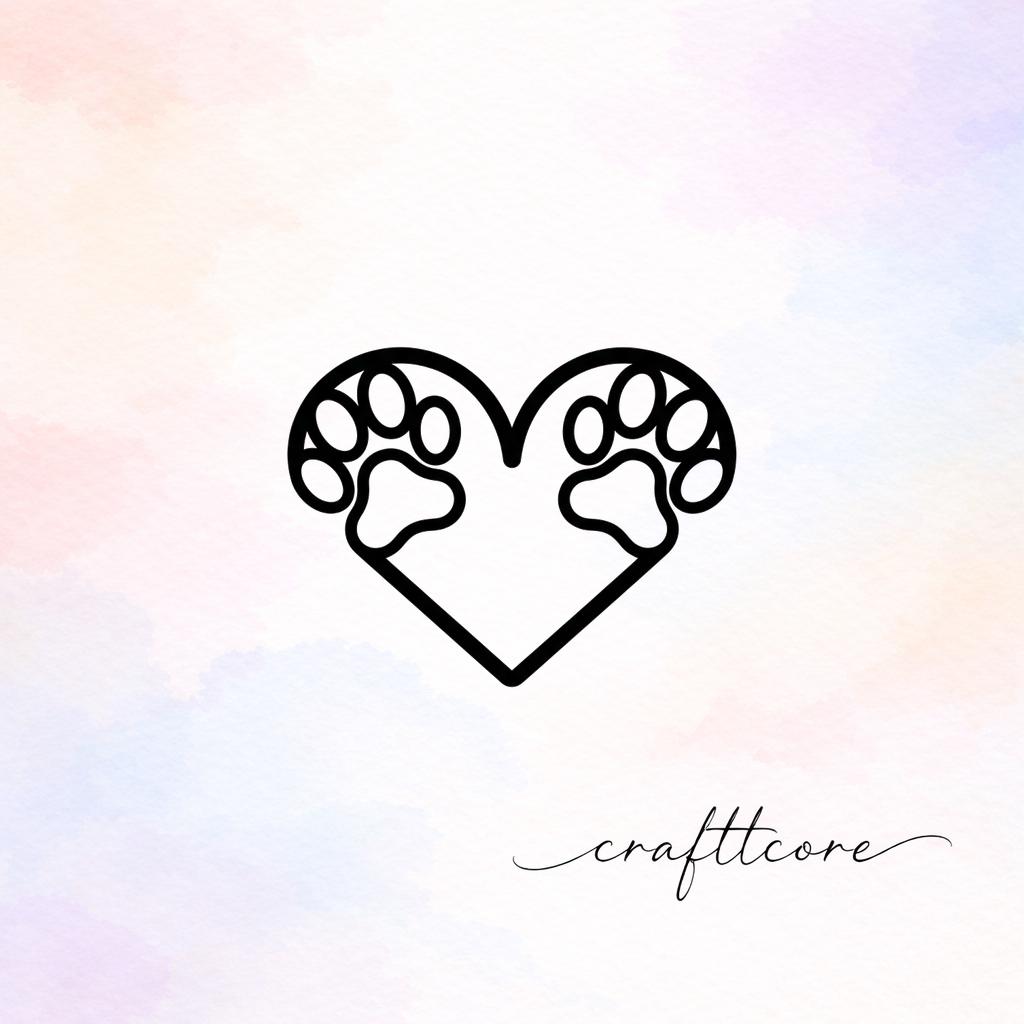 Geometric Dog Paw SVG | Modern Pet Paw, Cricut Shirt Design (Digital Download)