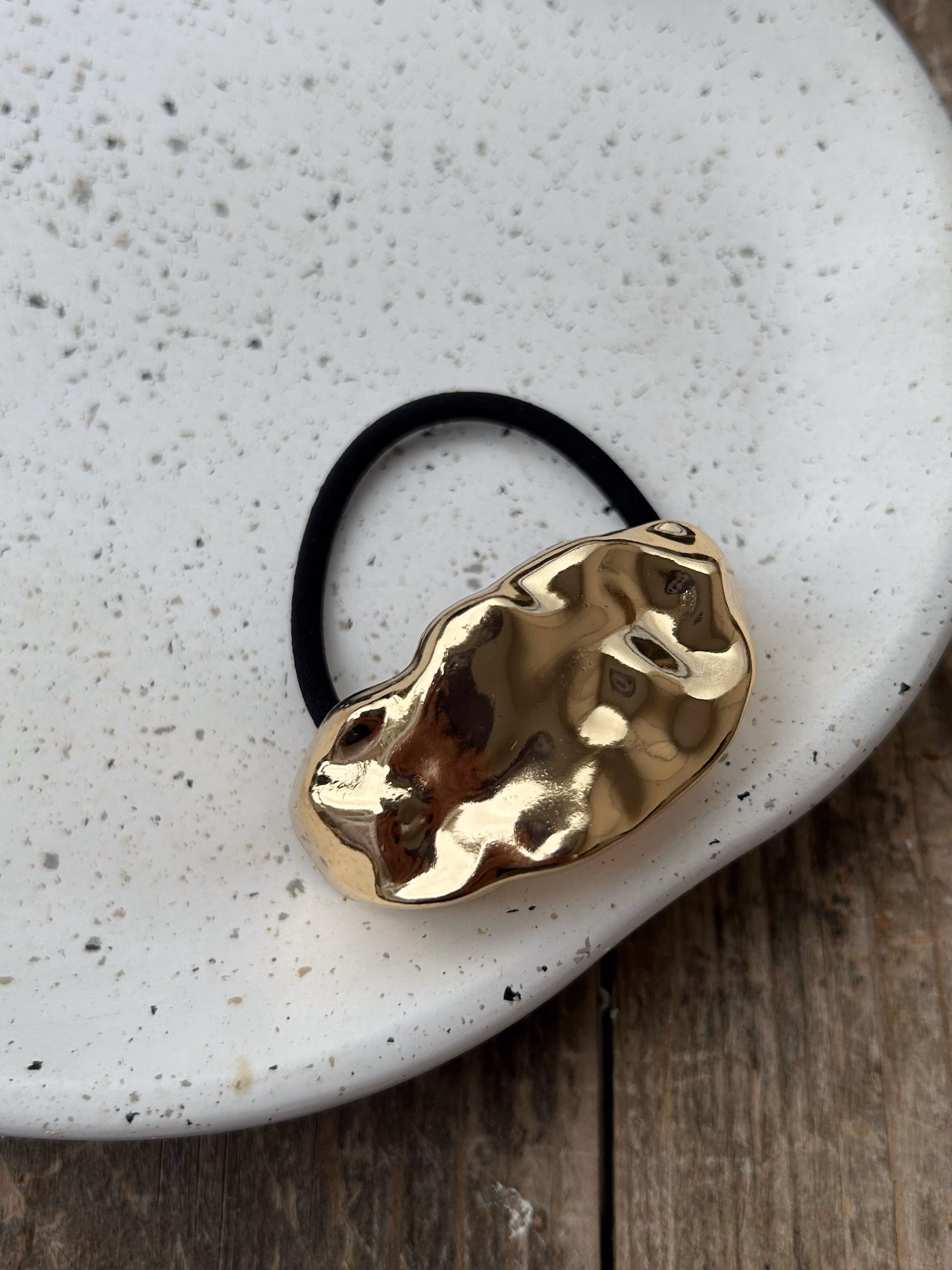 Glossy Dome Pony Cuffs, Metal Elastic Ponytail Holder, Trendy Gold Hair Ties, Pinterest Hair Ties, Knot Metal Pony Cuffs, Gift For Her
