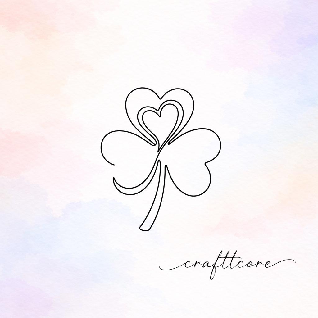 Shamrock Heart SVG | St Patricks Day Cricut, Shirt Design (Digital Download)