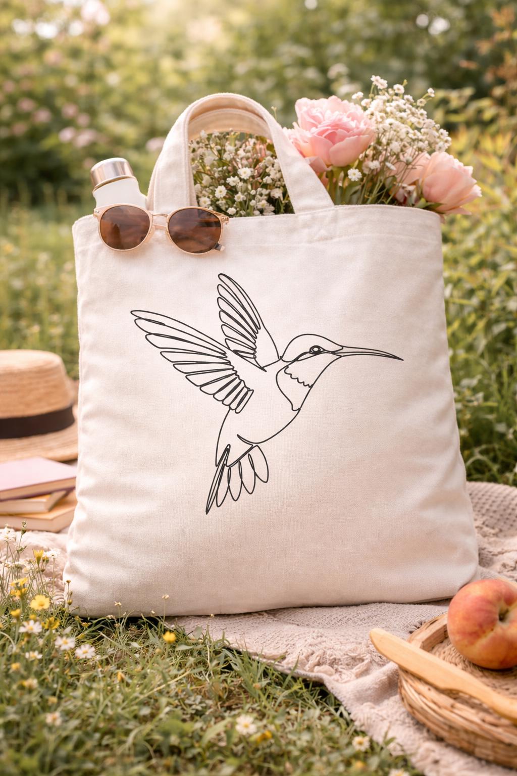 Minimalist Hummingbird Line SVG | Boho Bird Silhouette, Cricut Hummingbird Art (Digital Download)