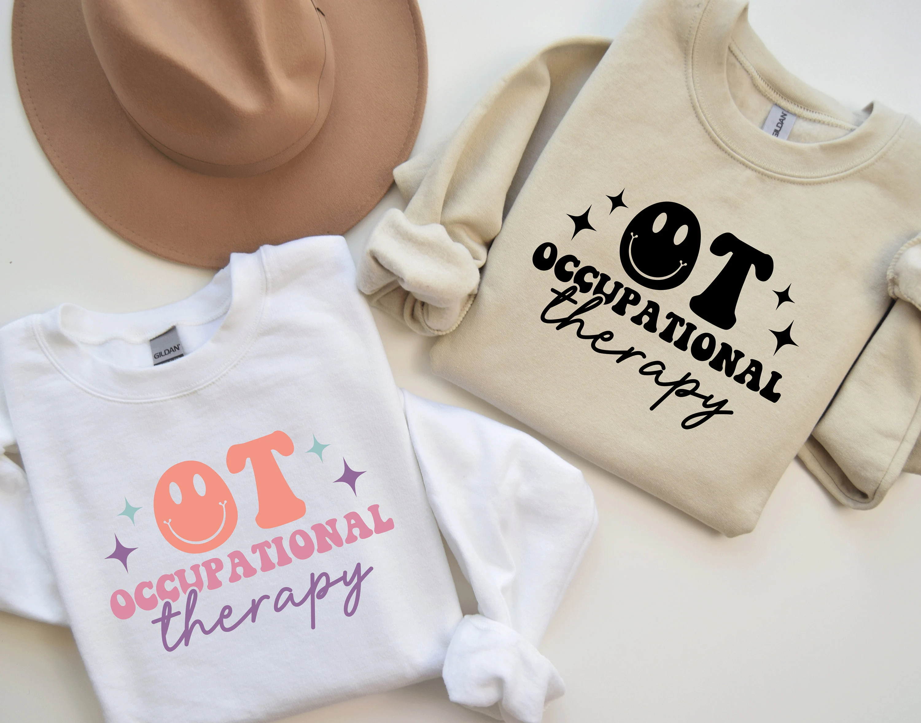 Occupational Therapy SVG Bundle • OT Smiley Face PNG • Retro Occupational Therapist Shirt Design • Cute Therapist Cricut File