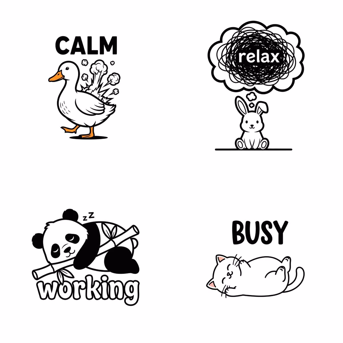 Funny Animal SVG Bundle | Sarcastic Clipart, Pet Humor Designs (Digital Download)