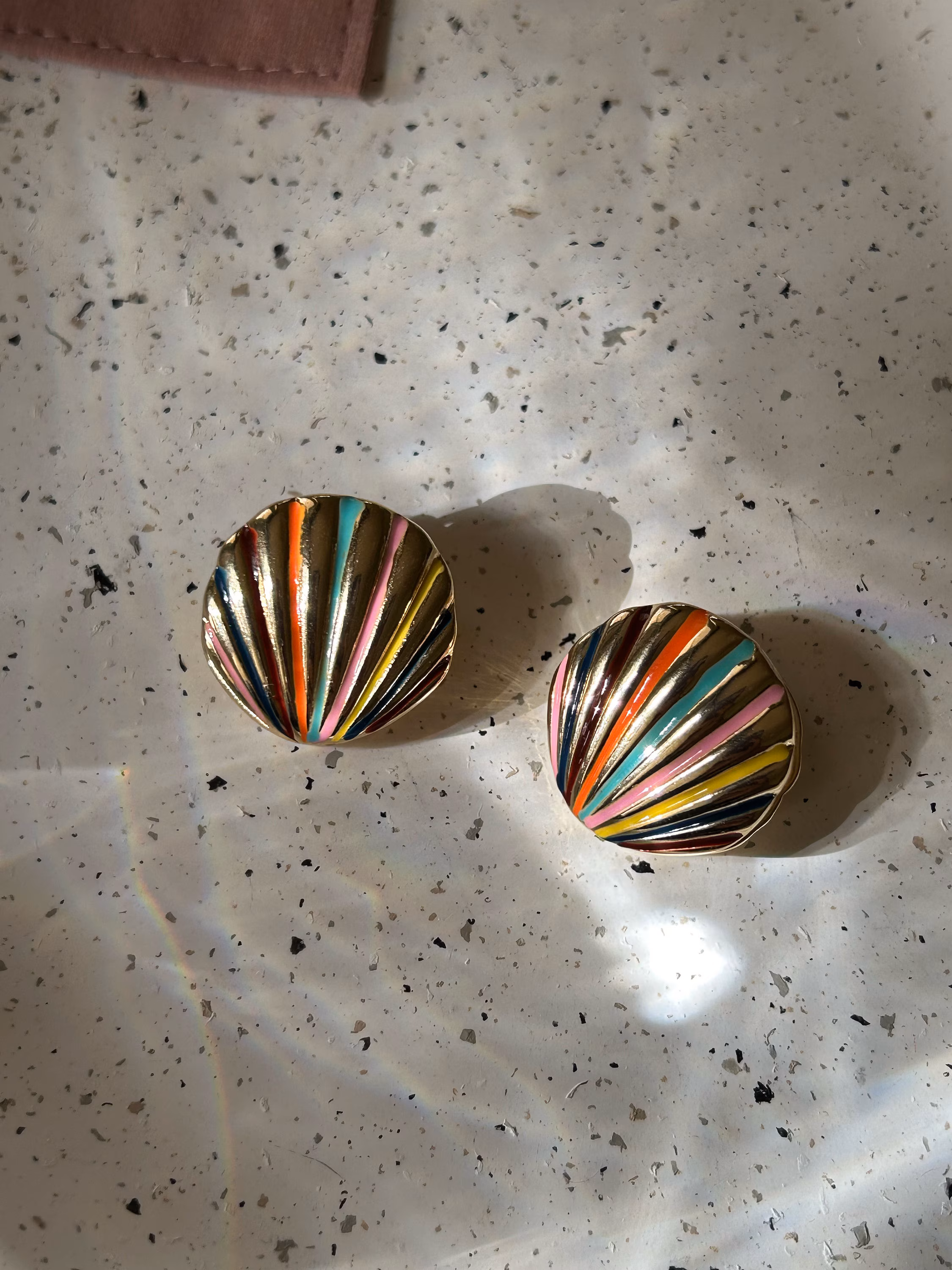 Seashell Earrings, Coastal Earrings, Summer Earrings, Waterproof