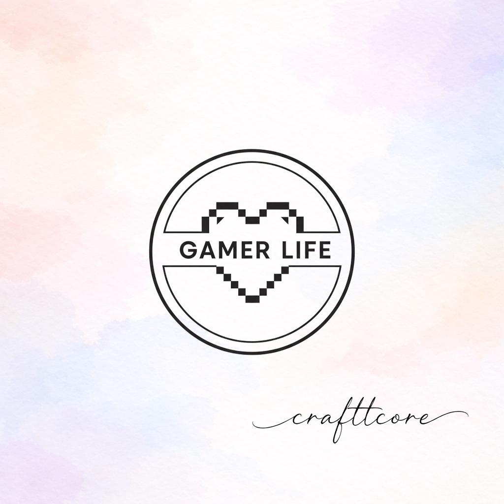 Pixel Heart Gamer SVG | Retro Cut File, Cricut Design (Digital Download)