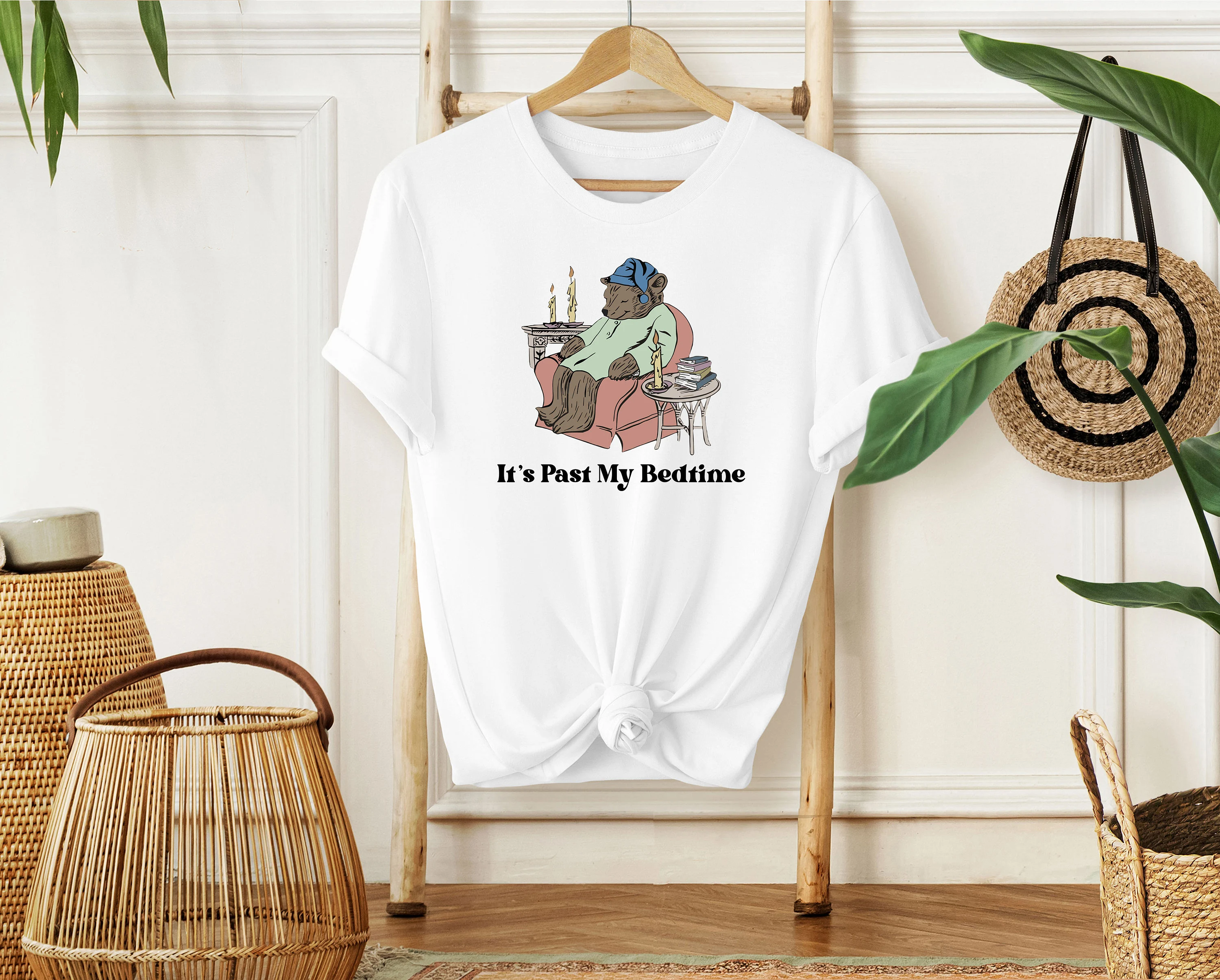 Past My Bedtime Bear PNG, Y2K Funny Meme T-Shirt Design, Retro Sleepy Bear Sublimation File, Ironic Graphic Tee Print, Digital Download