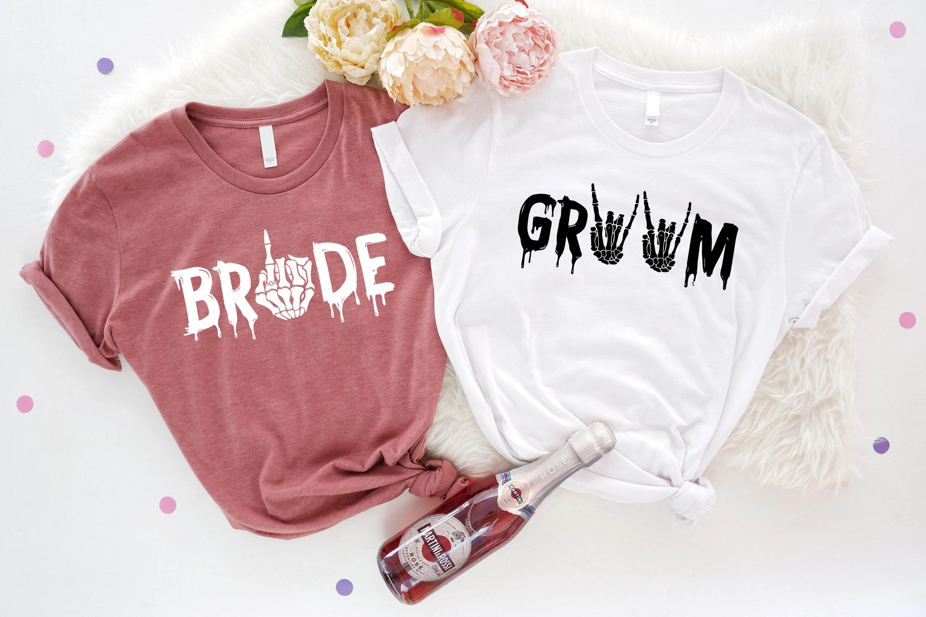 Skeleton Bride and Groom Hands Halloween SVG: Digital Download