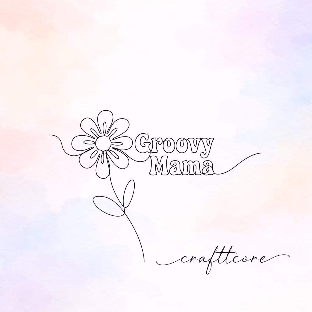 Groovy Mama Flower SVG | Retro Boho Mom Shirt, Vintage Flower Clipart (Digital Download)