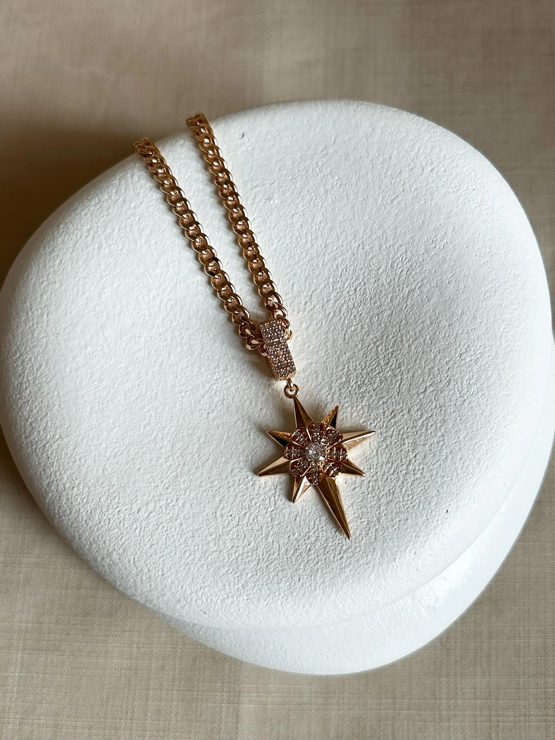 North Star Necklace, Charm Necklace