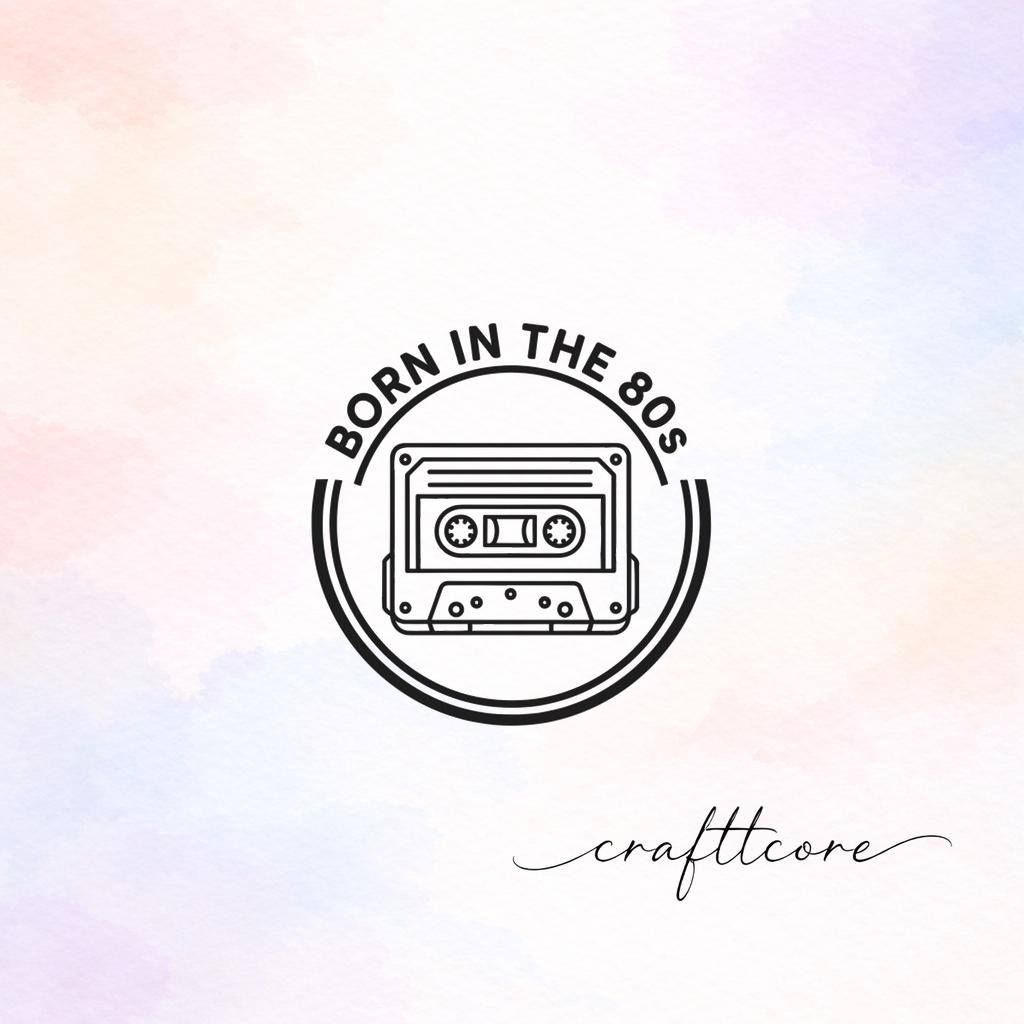 80s Cassette Tape SVG | Retro Badge Shirt Design (Digital Download)