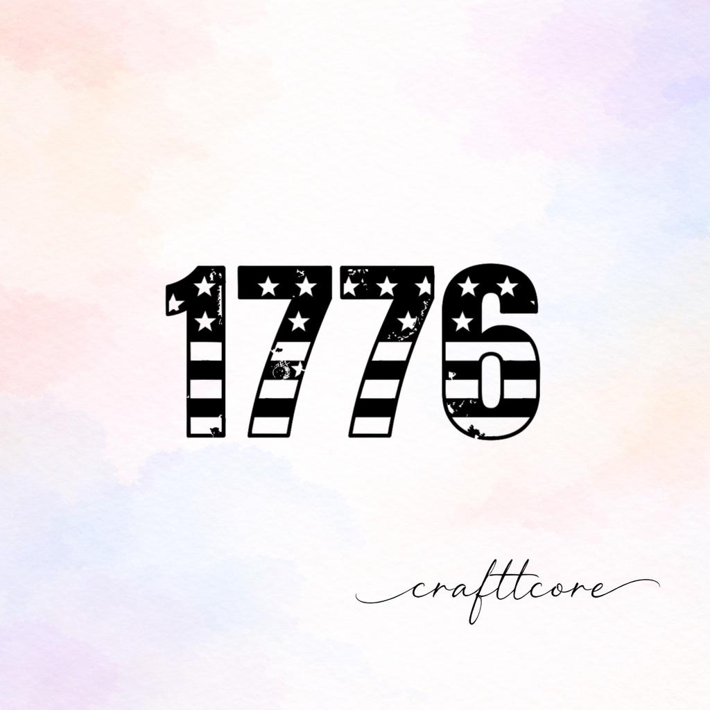 1776 Typography SVG | USA 250th Anniversary SVG, 4th of July (Digital Download)