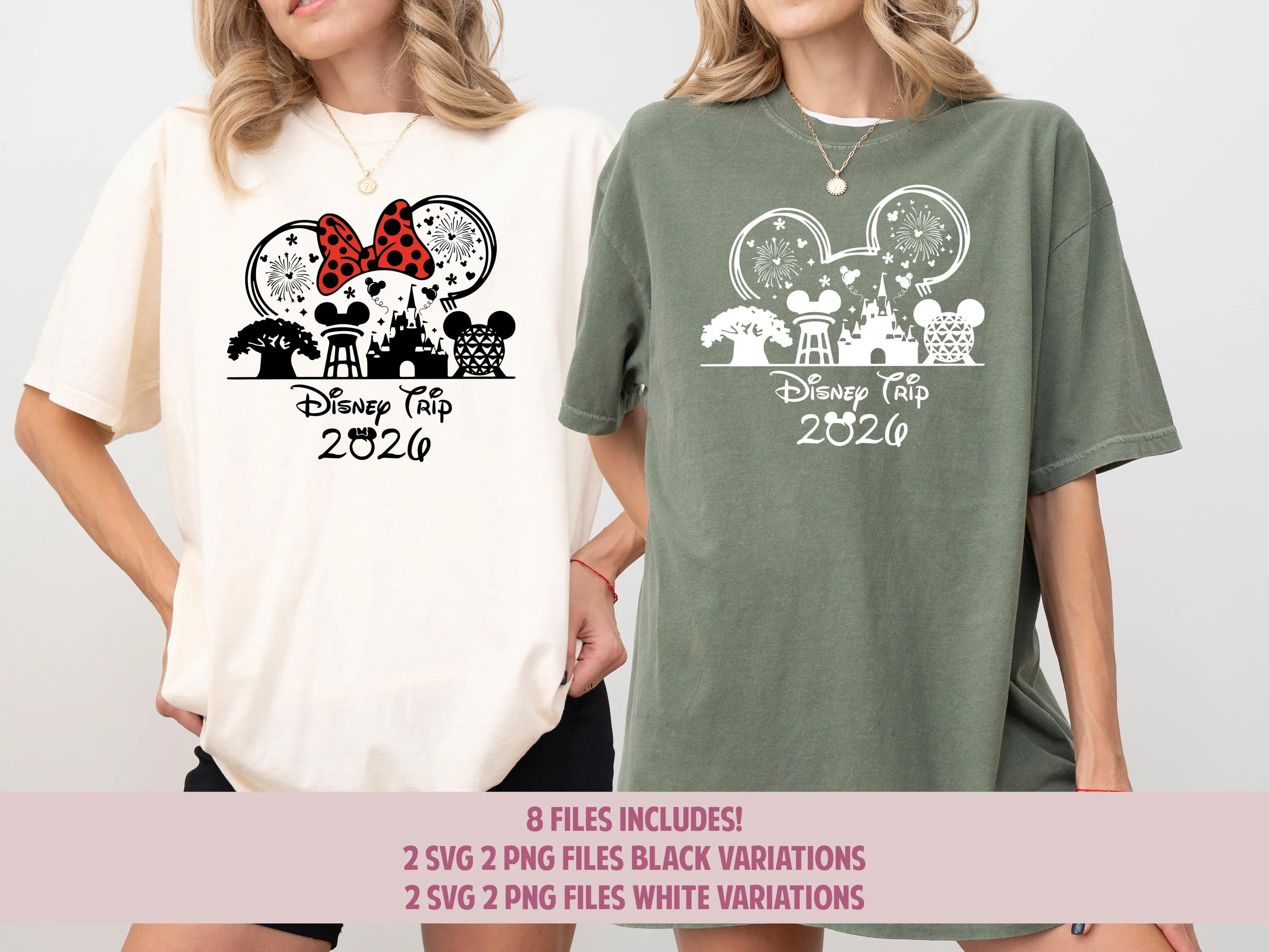 Disney Castle SVG, Disney Trip 2026, Magic Kingdom Design, Matching Family Shirt, Cricut File, Mickey Minnie Ears, Disney Shirt Design