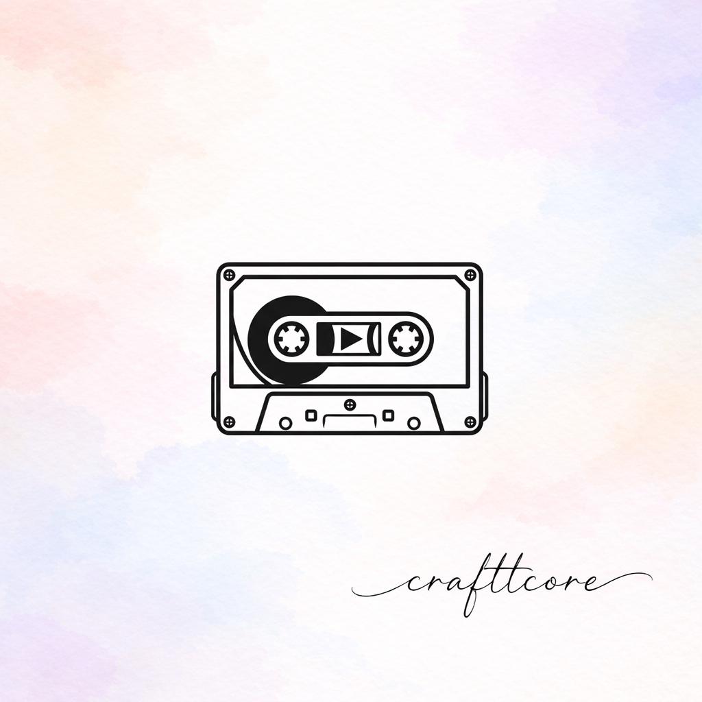 Retro Cassette Tape SVG | Vintage Music, 90s Mixtape Cricut Cut File (Digital Download)