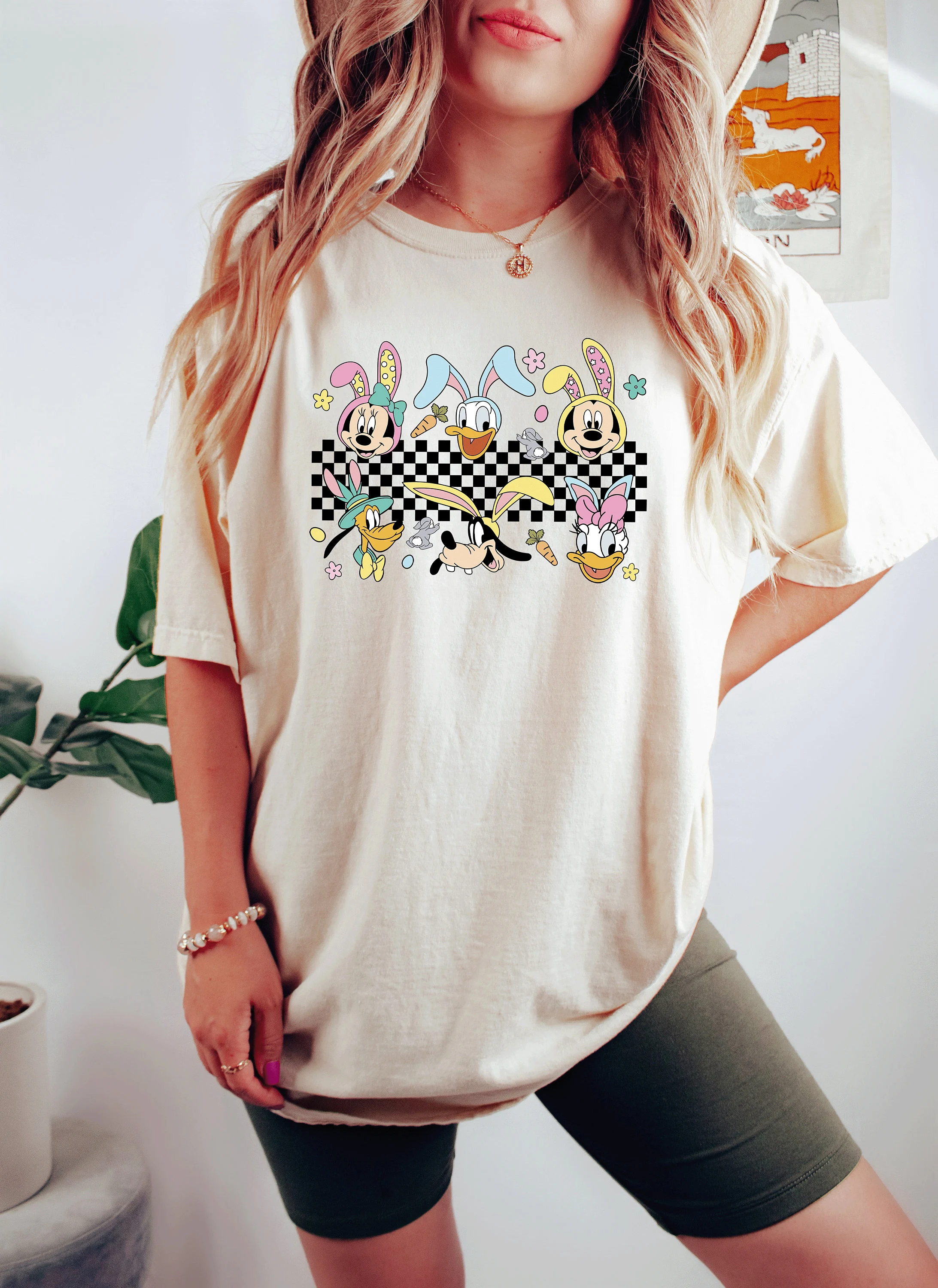Easter Disney Friends PNG, Bunny Theme Design, Spring Family Trip Shirt Design, Cute Pastel Easter Graphic