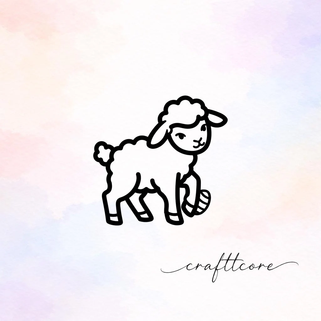 Easter Lamb SVG | Spring Animal Vector, Shirt Design (Digital Download)