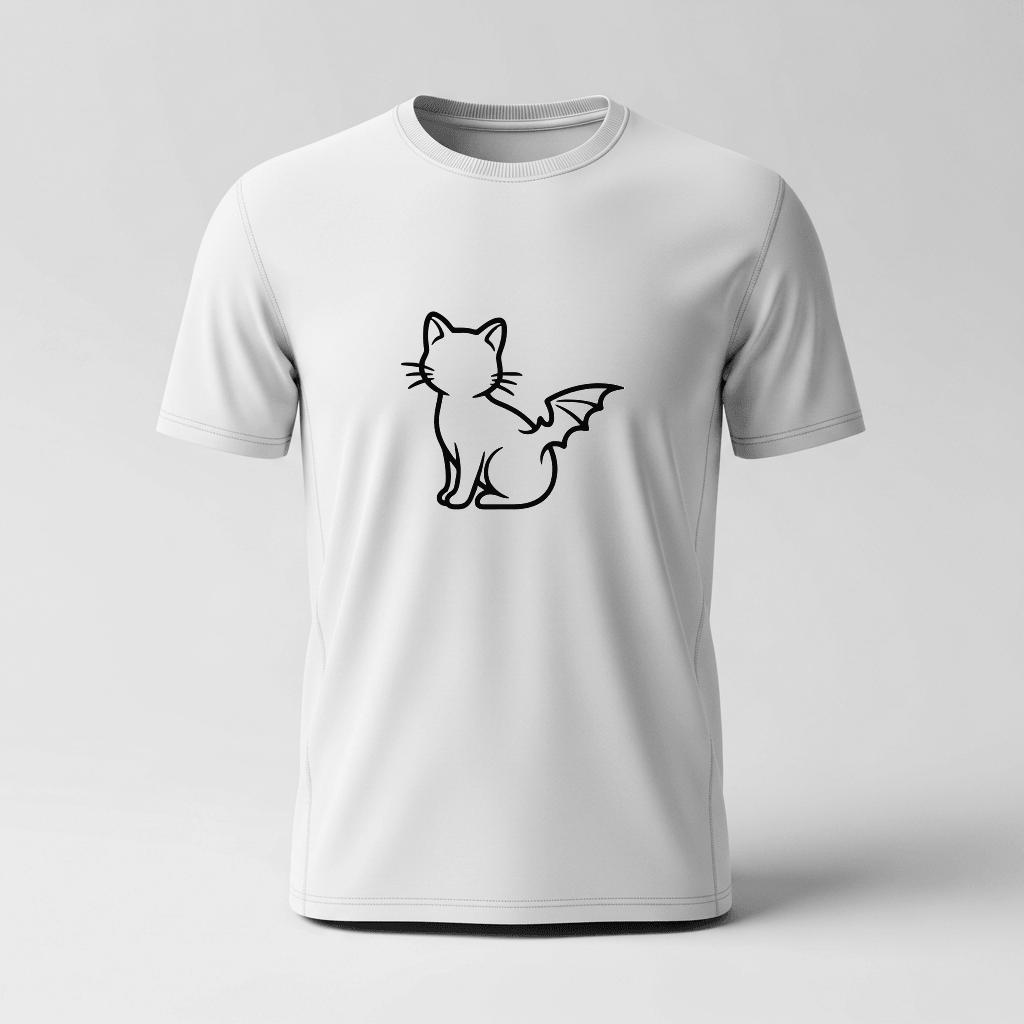 Bat Cat SVG Halloween | Mischievous Cat Clipart, Shirt & Tote (Digital Download)
