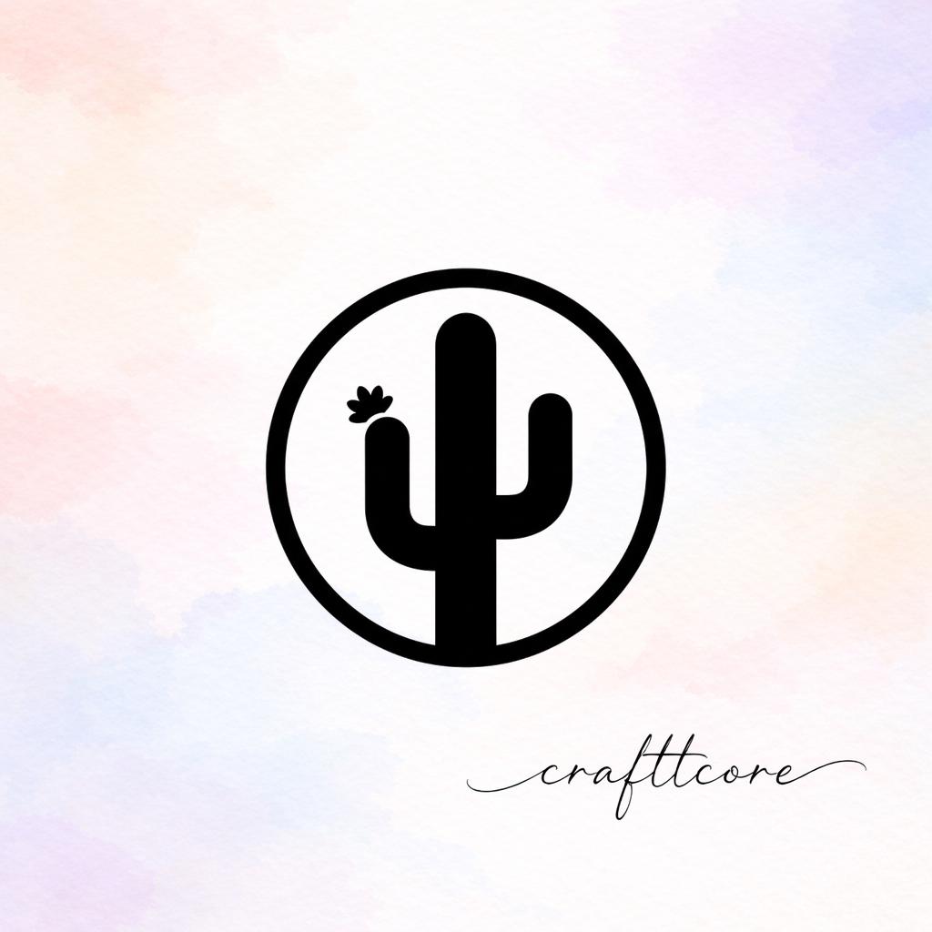 Minimalist Cactus Badge SVG | Cricut Silhouette T-Shirt Sticker (Digital Download)