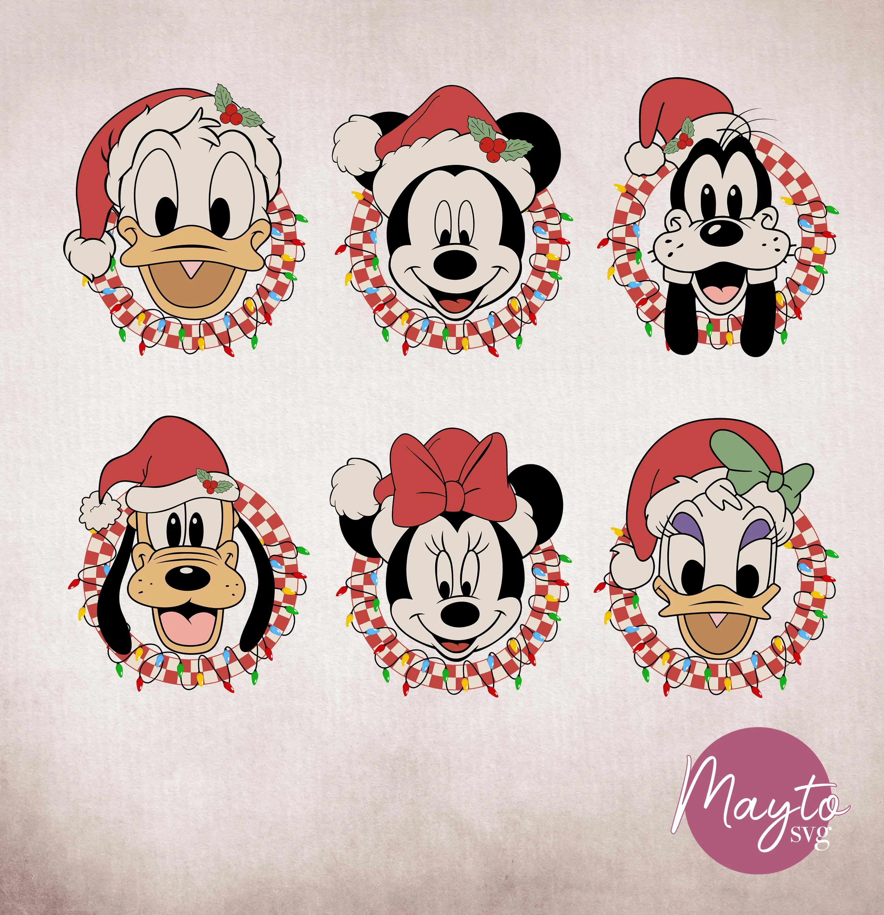 Retro Christmas Mickey PNG, Matching Family Disney Vacation Shirt Design, Vintage Holiday Disney Friends Digital File, Christmas Trip Gift