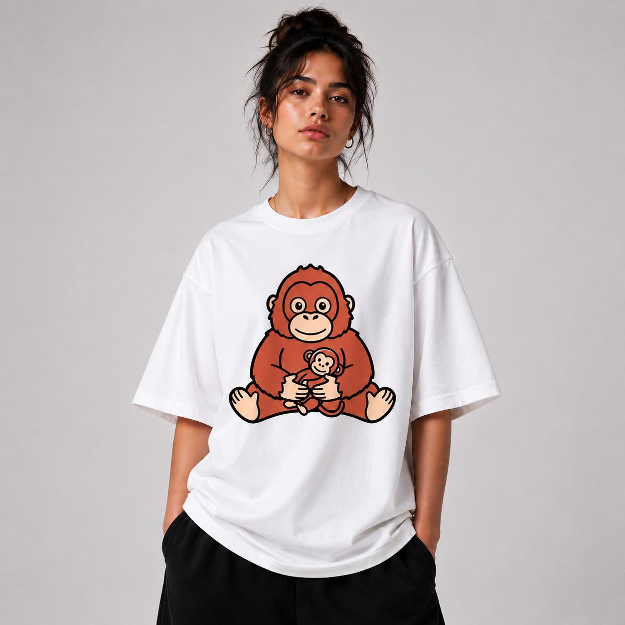 Baby Orangutan SVG, PNG Cut File (Digital Download)