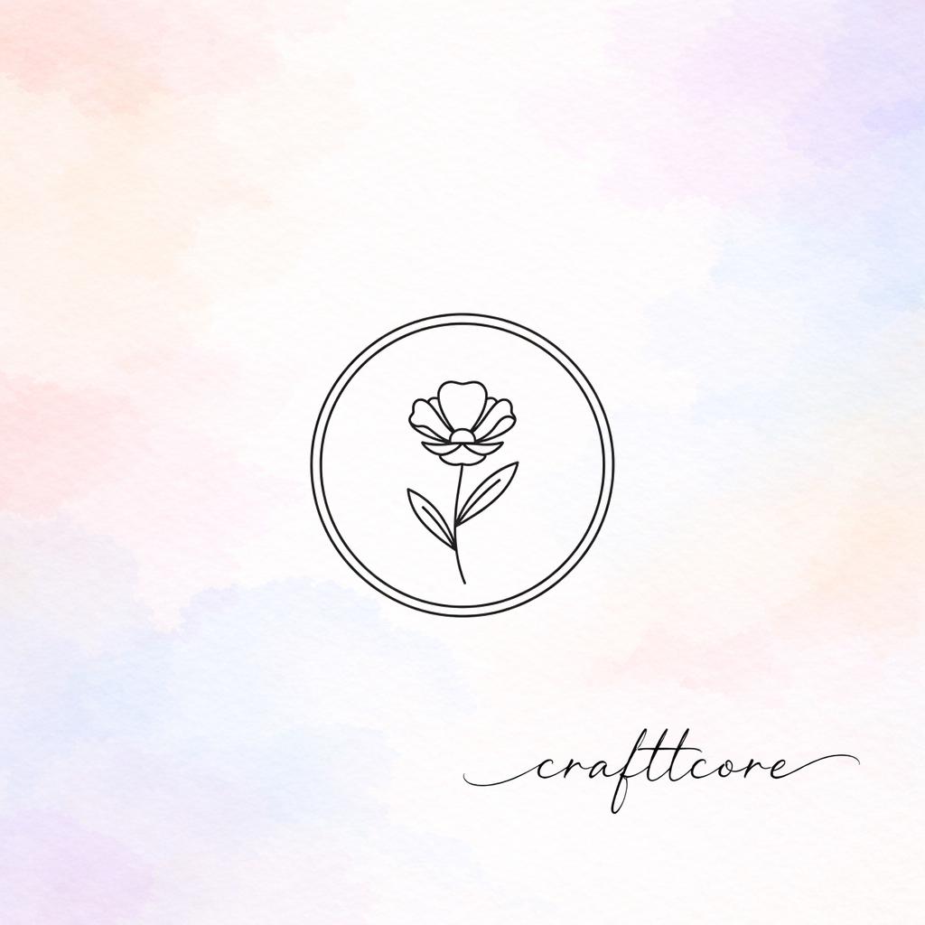 Minimalist Wildflower Emblem SVG | Boho Flower, Cricut Cut File (Digital Download)