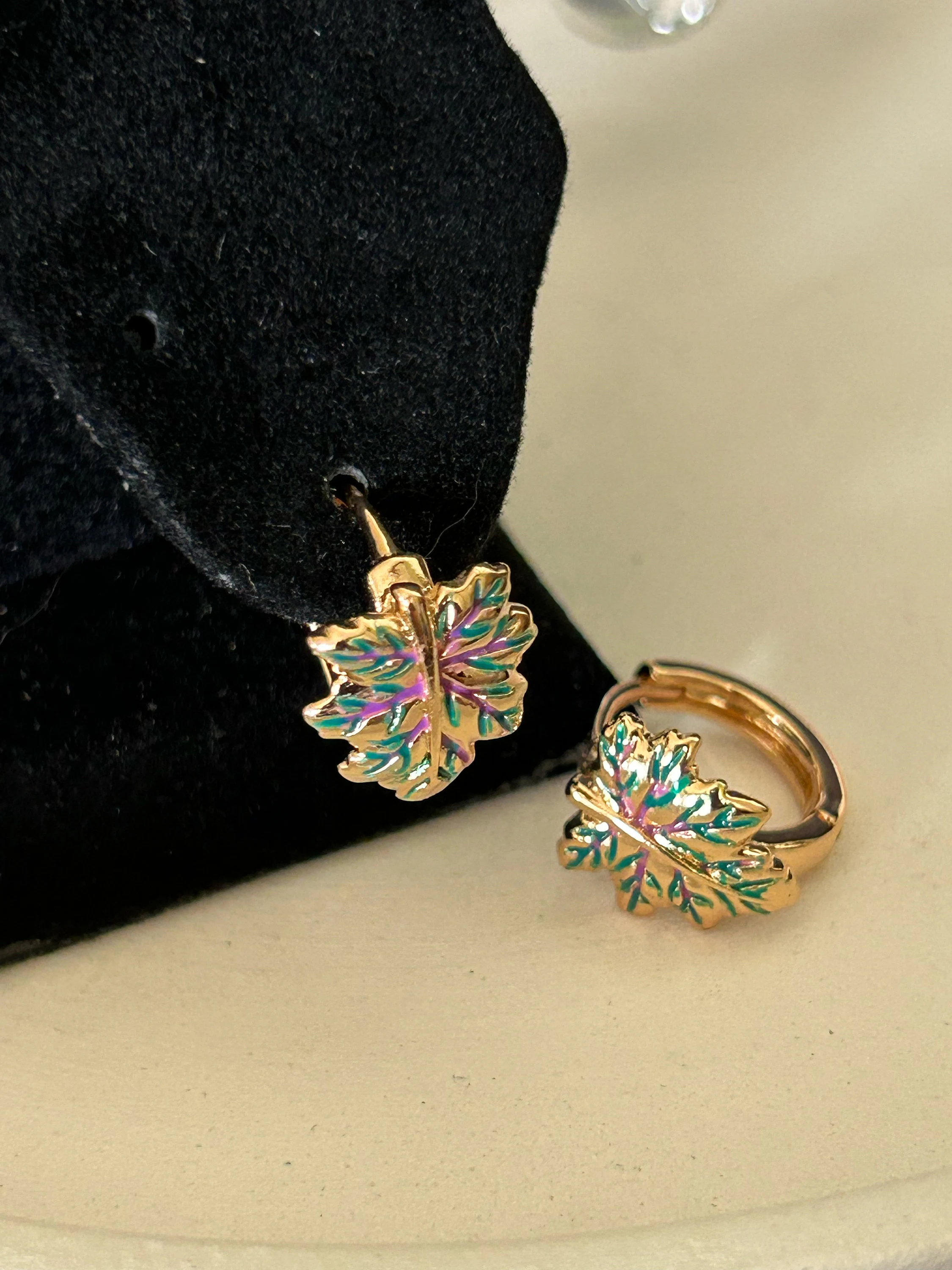 Leaf Earrings, Natural Waterproof Earrings, Nature Earrings