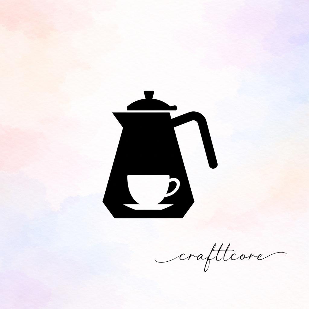 Geometric Coffee Pot SVG | Minimalist Coffee Design, Cricut Cut File (Digital Download)