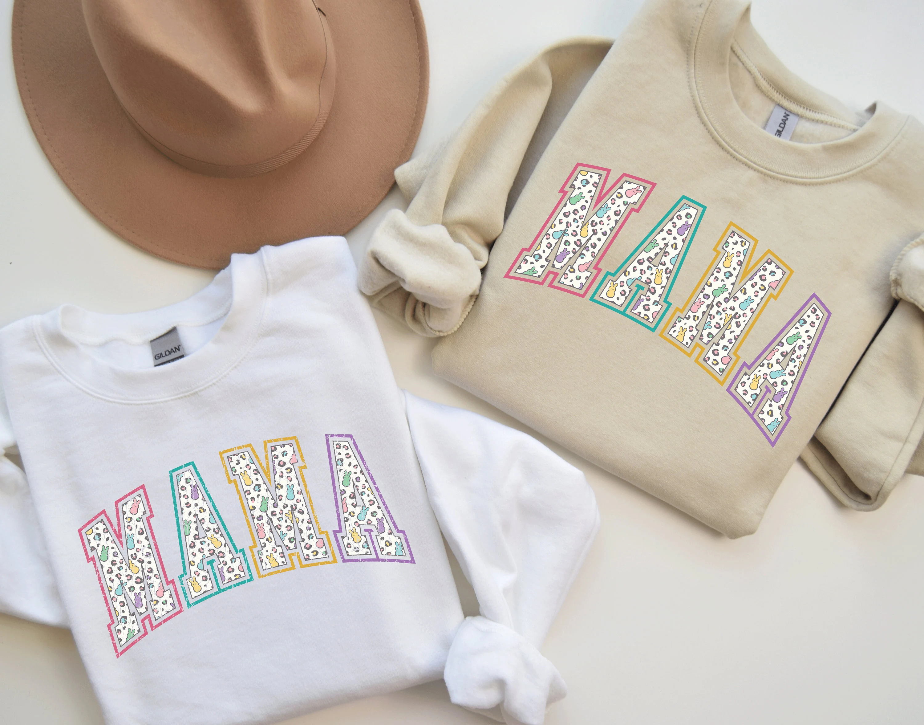 Retro Easter Mama Png, Bunny Pattern Vintage Mom Shirt, Distressed Pastel Mama PNG, Spring Mom Shirt