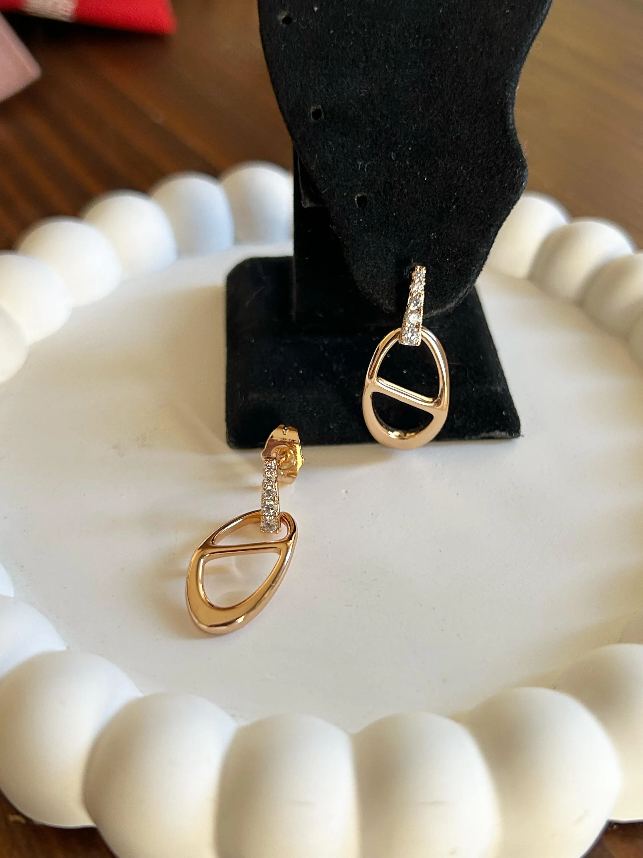 Dainty Pave Earrings, Zircon Pave Earrings, Gold Tiny Earrings, Perfect For Everyday Earrings, Gold Earrings, Gift For Her, Gift For Mother