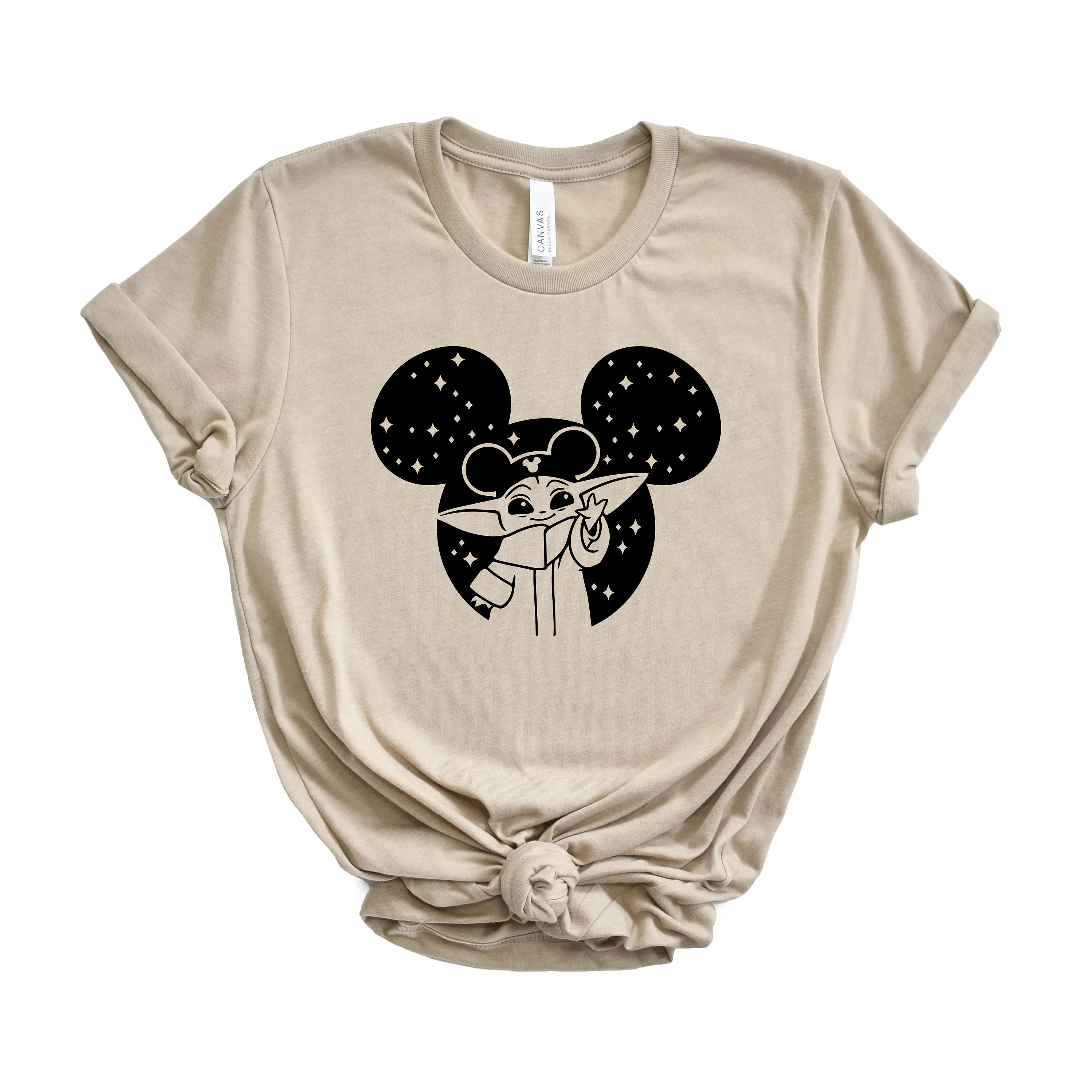 Baby Yoda Mickey Ears SVG, Grogu Disney Inspired SVG, Star Wars Cute Character Cricut PNG file