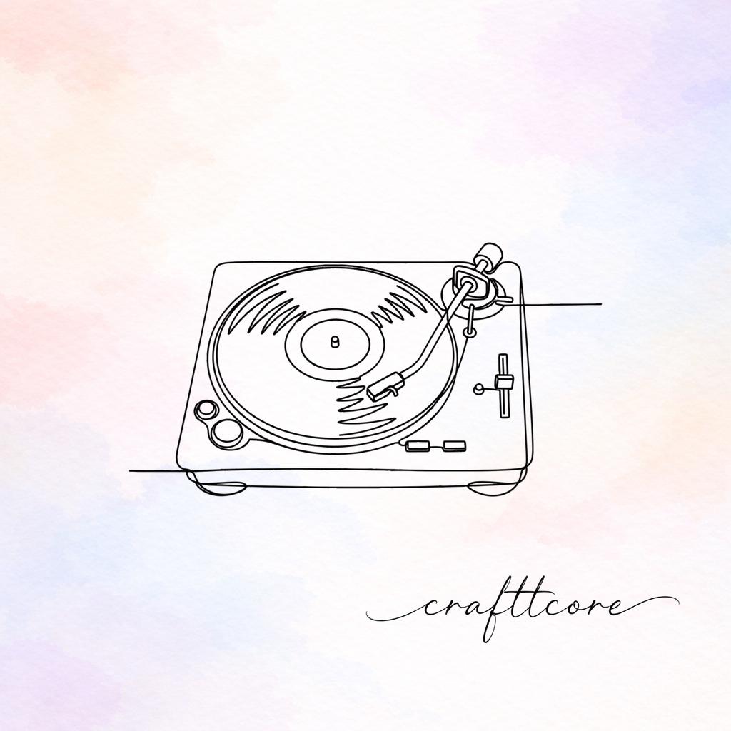 Record Player SVG | Minimalist Turntable Art, Retro Music Design (Digital Download)
